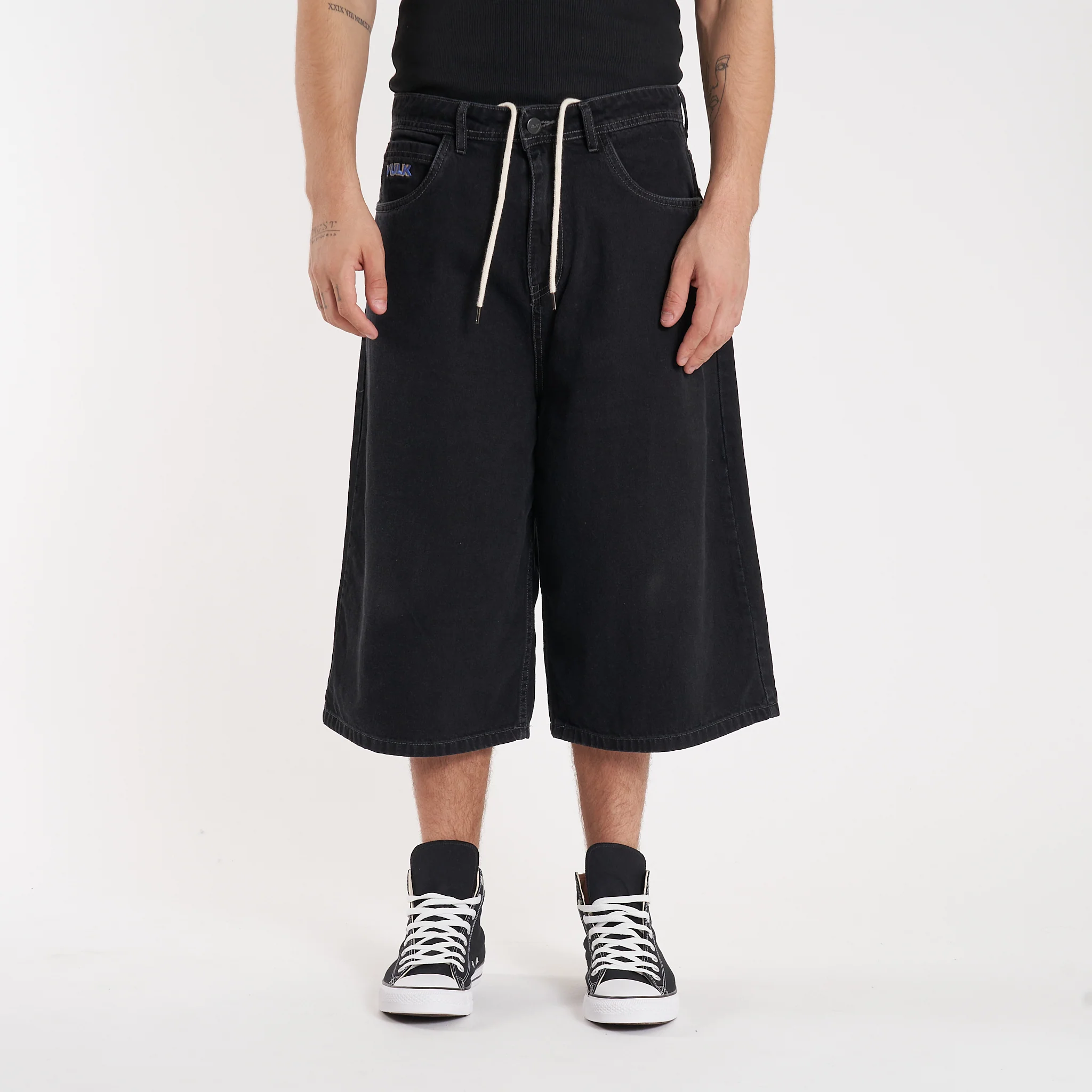Bermuda Vulk Marcus Wide Long Ws Black