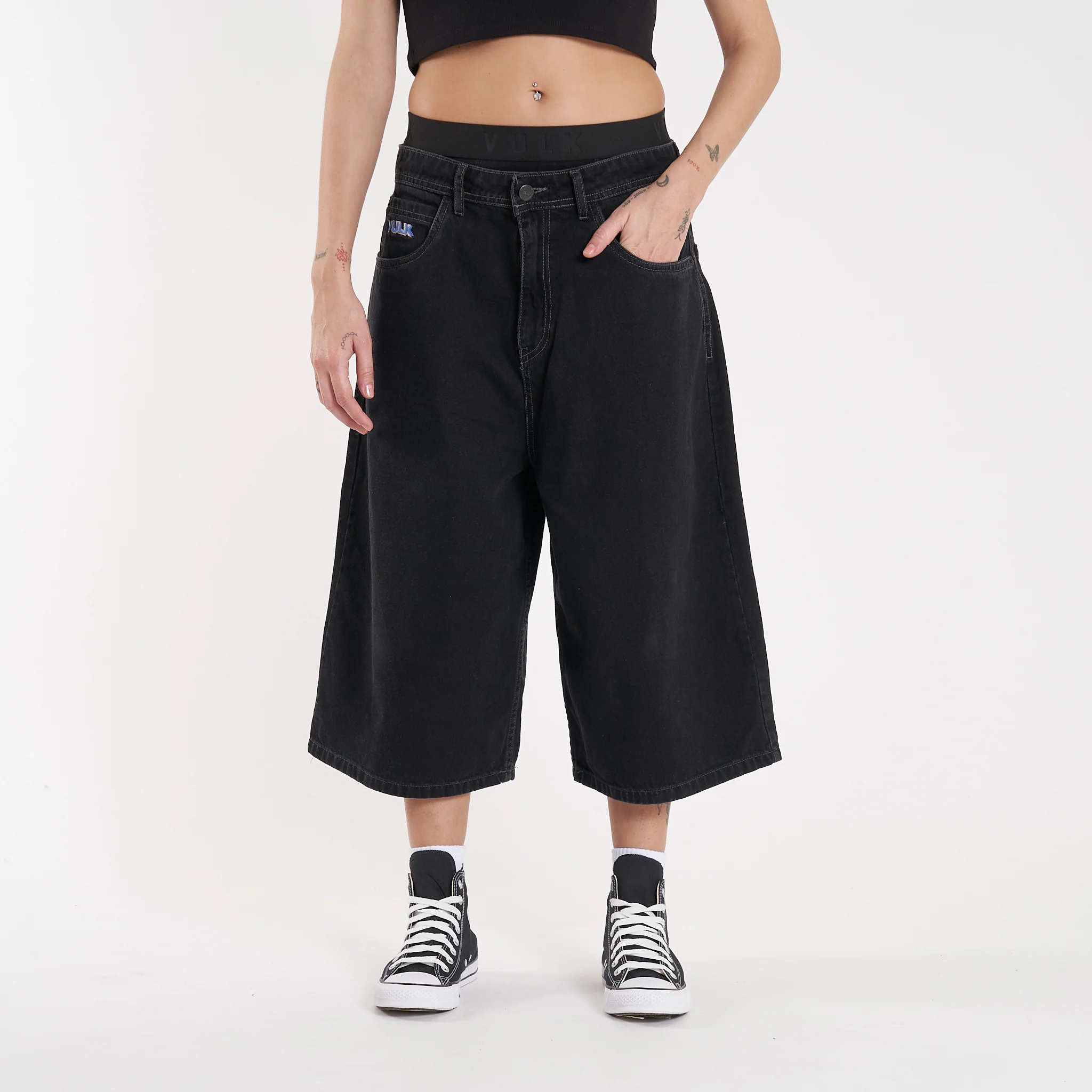 Bermuda Vulk Marcus Wide Long Ws Black - Image 3