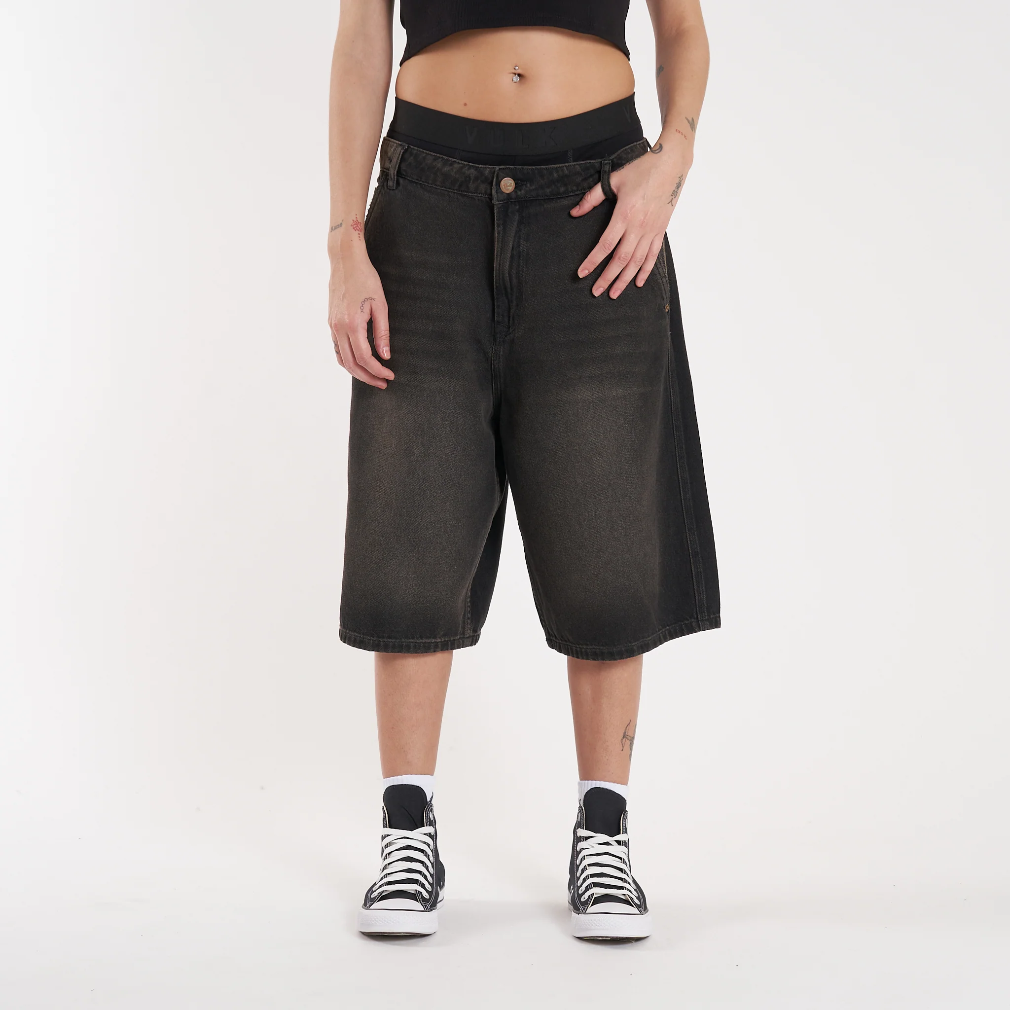 Bermuda Vulk Venice Relax Long Ws Oxyd Black