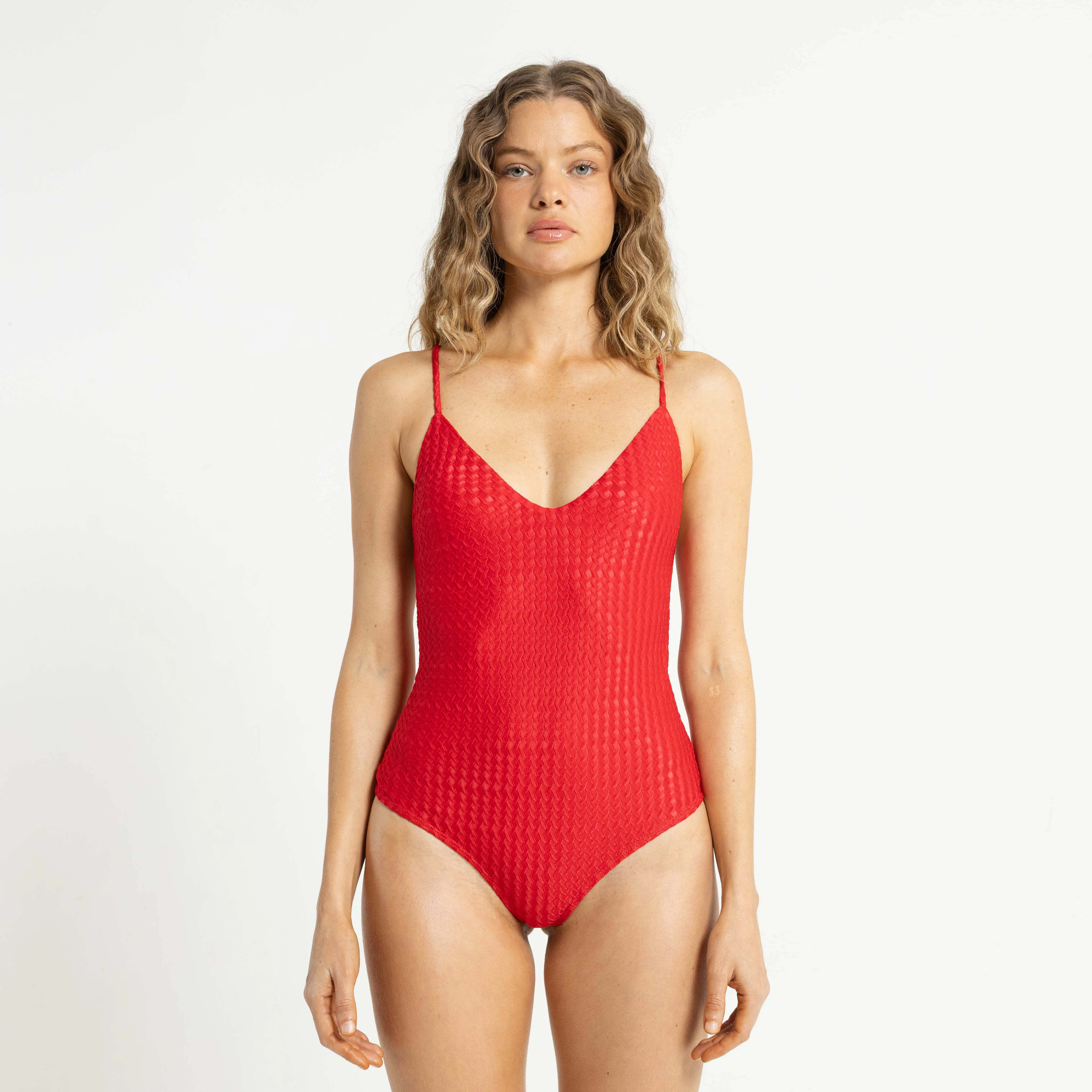 Bikini Rusty Shimmy One Piece Ld Red
