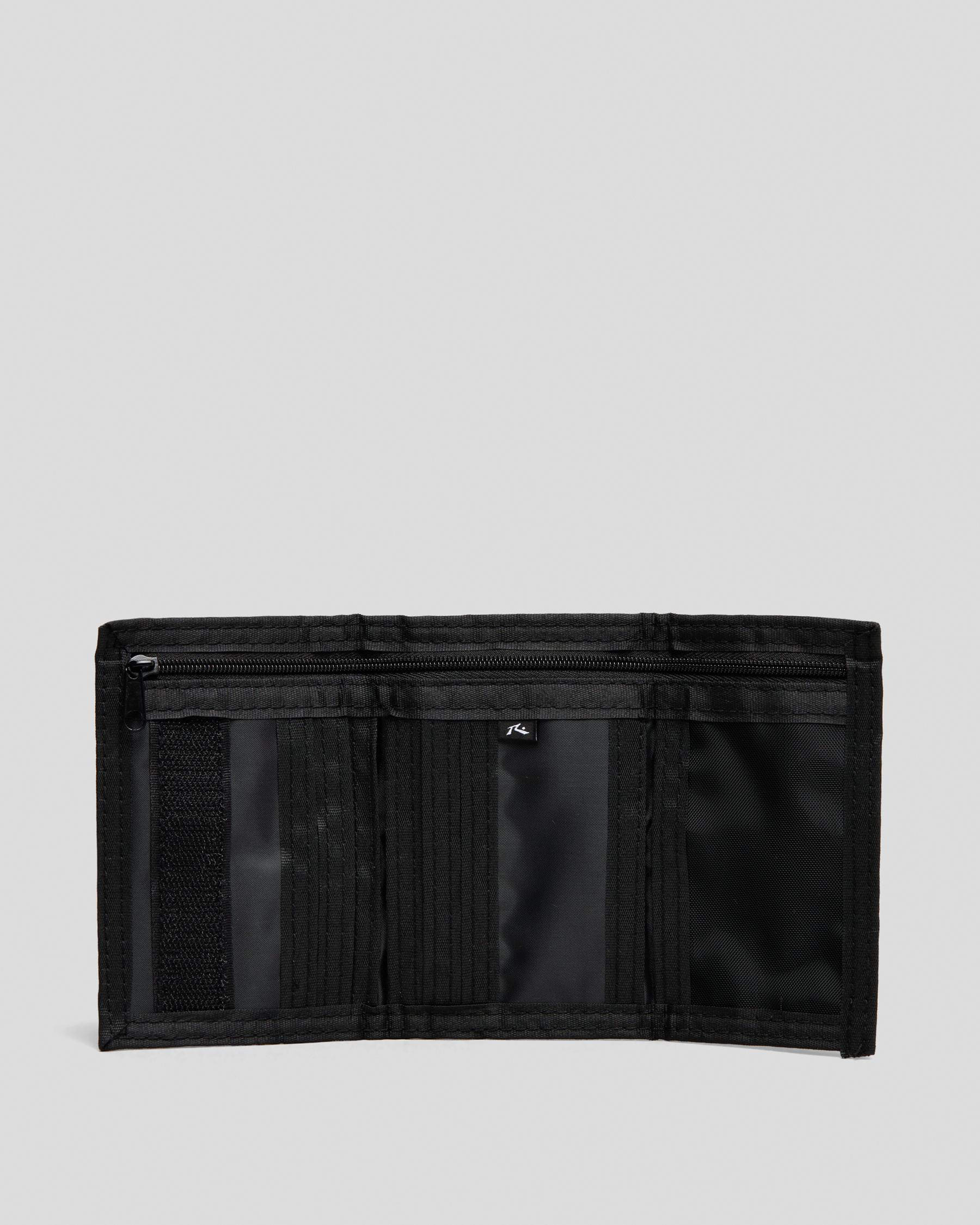 Billetera Rusty Detonate Cord Tri-Fold Wallet Black - Image 3