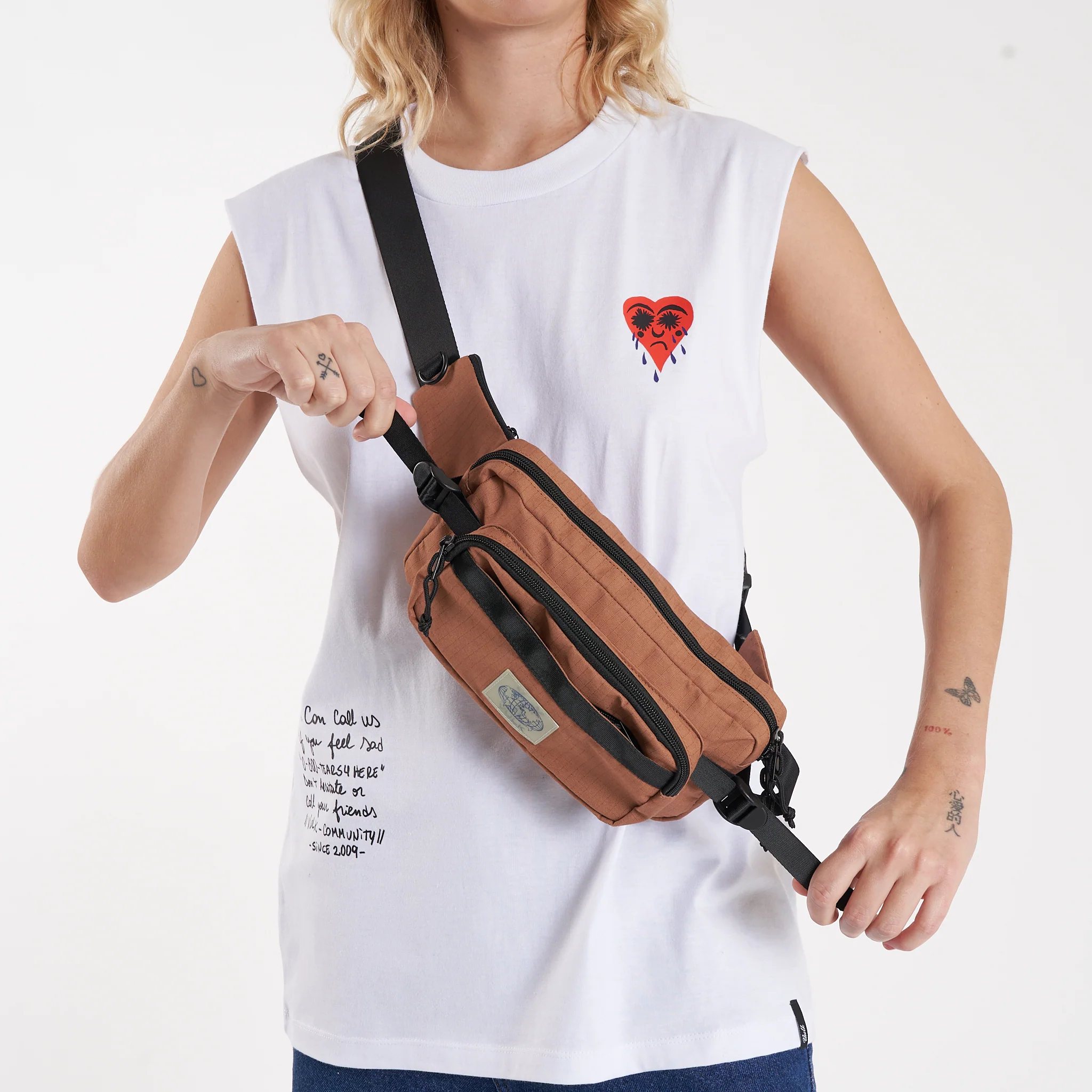 Bolso Vulk Teck Waistbag Brown - Image 2