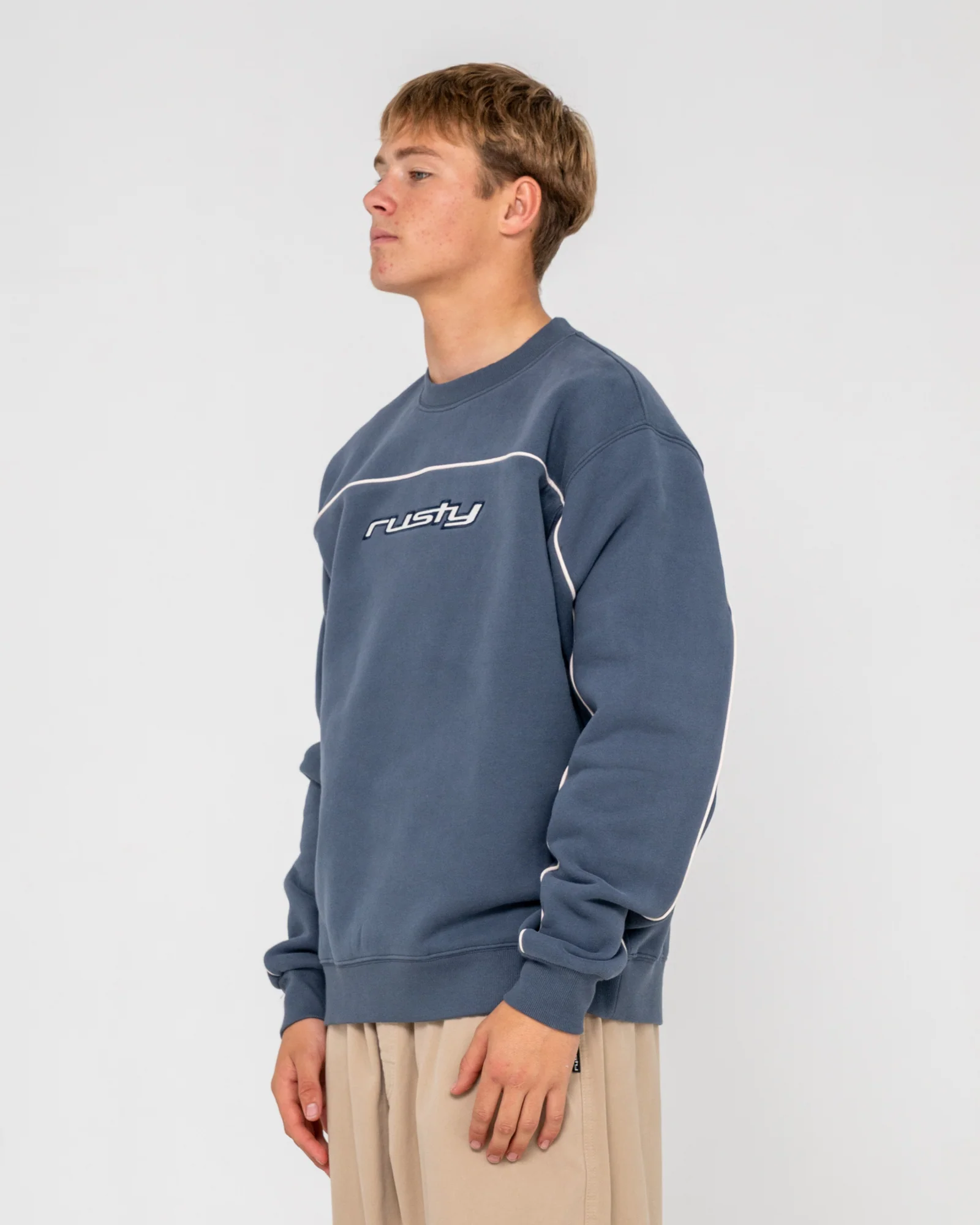 Buzo Rusty Trigger Crew Fleece Atlantic Blue - Image 3