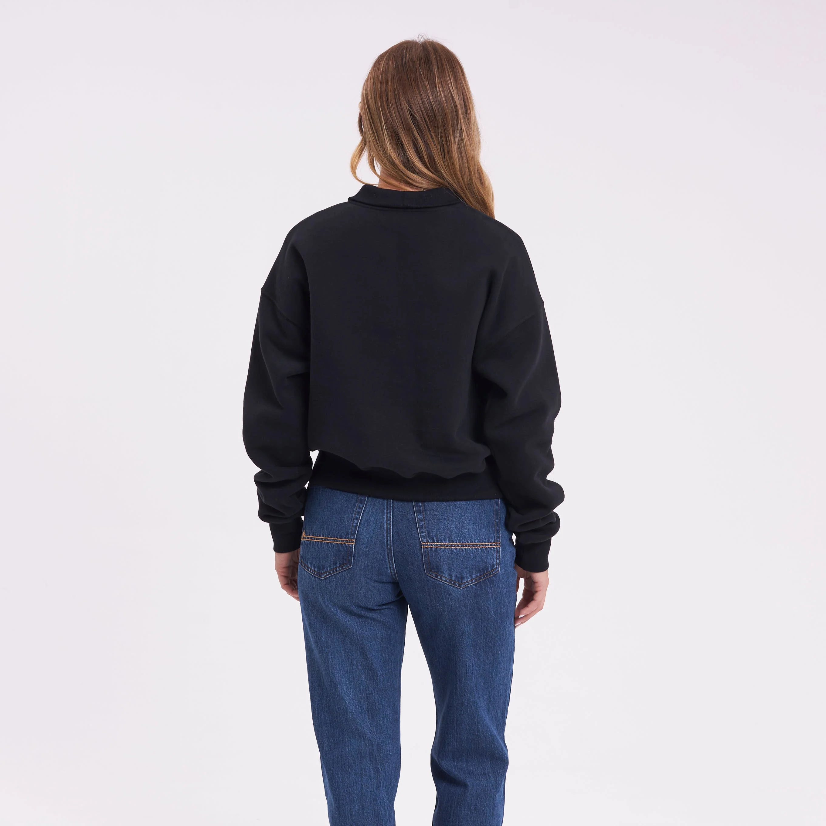Buzo Rusty Bind Me Up Zip Crew Ld Black - Image 4