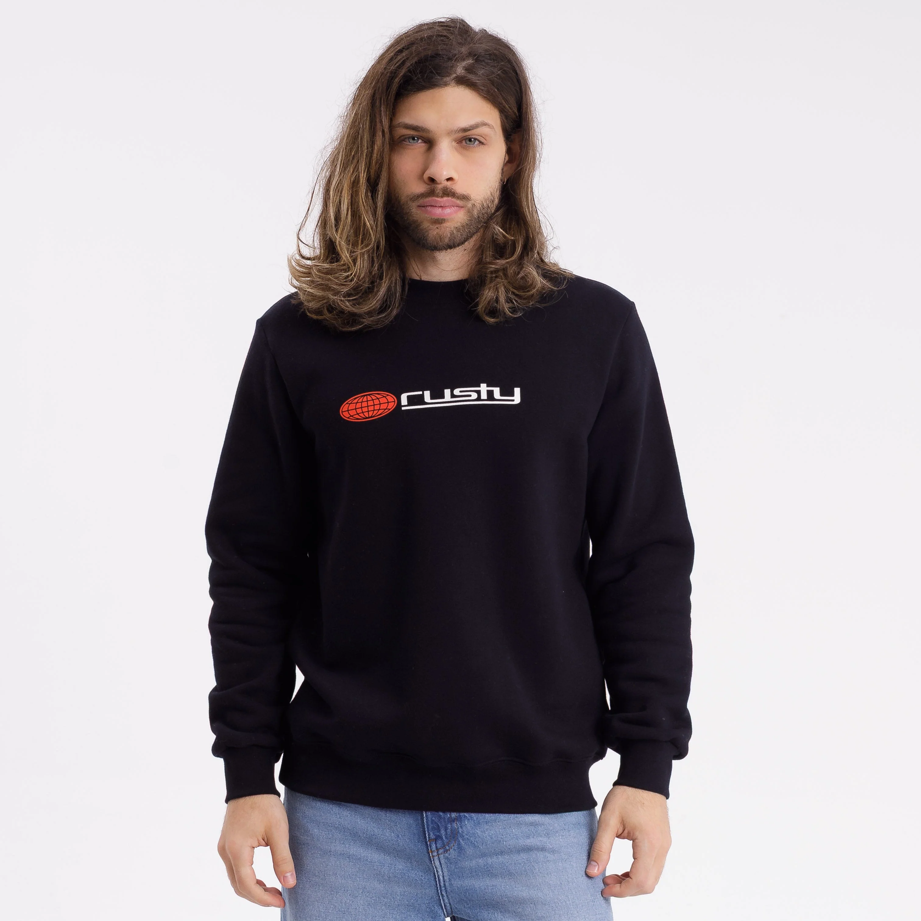 Buzo Rusty Global Confussion Crew Megabig Black