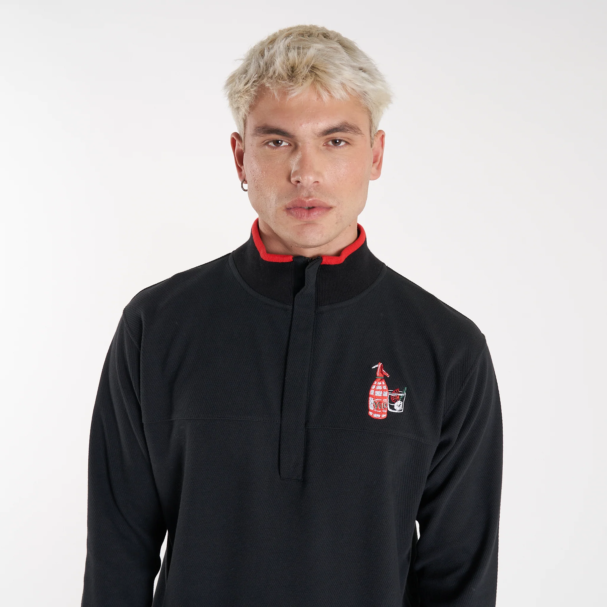 Buzo Vulk Vacation Half Zip Black - Image 4