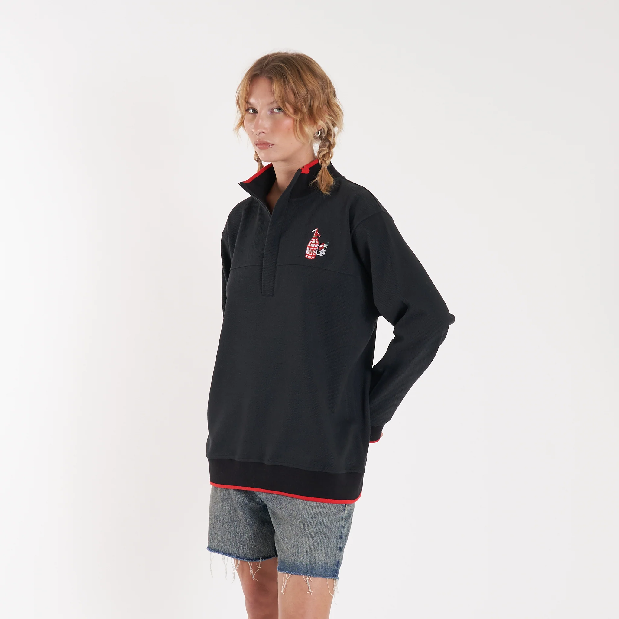 Buzo Vulk Vacation Half Zip Black - Image 9