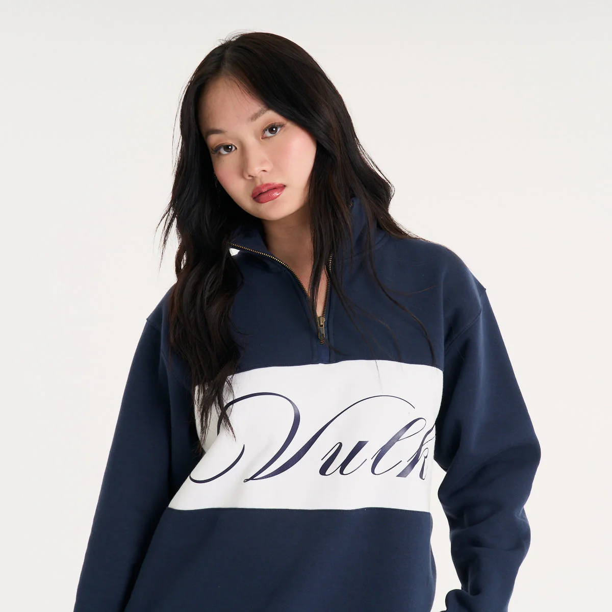 Buzo Vulk Richard Half Zip Blue - Image 4