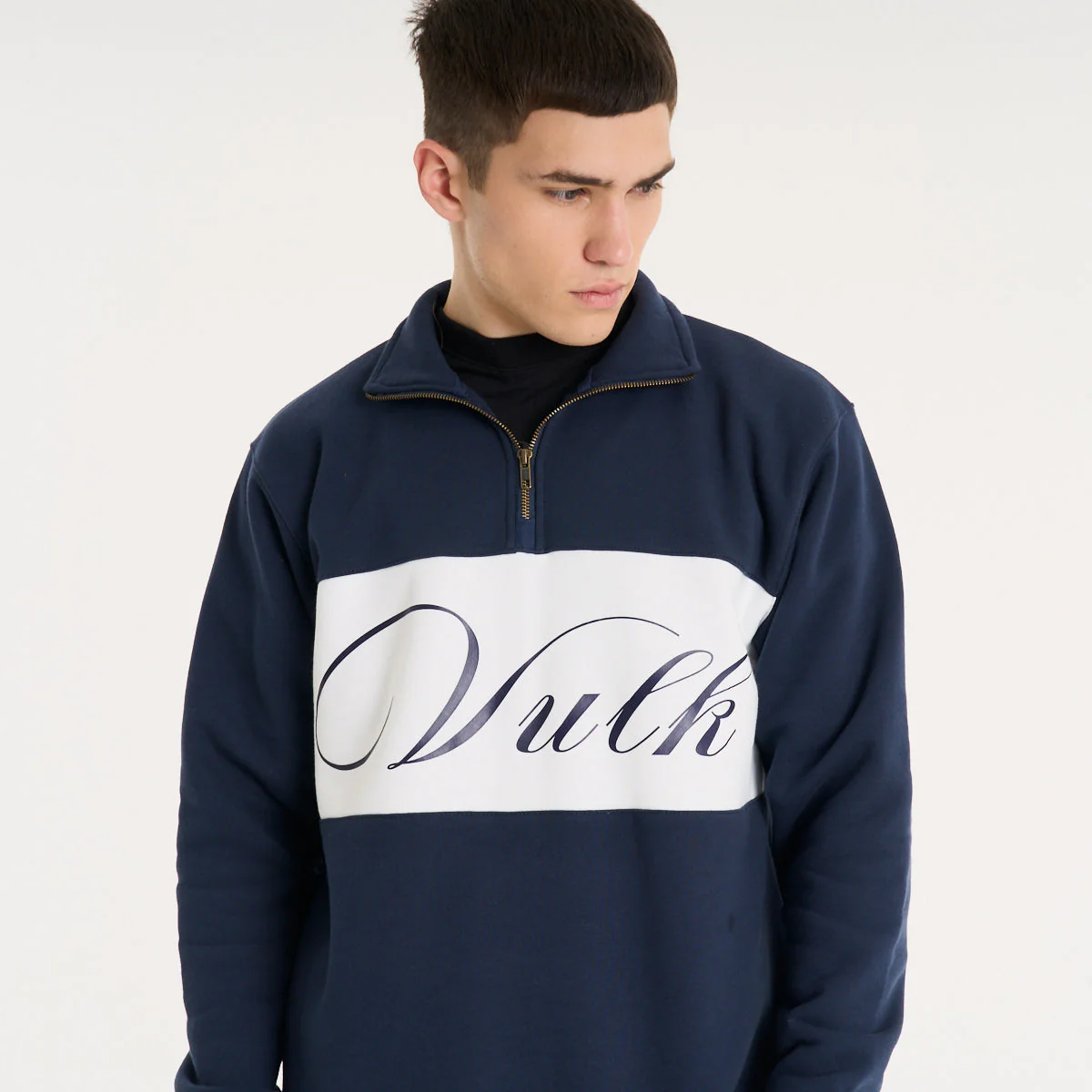 Buzo Vulk Richard Half Zip Blue - Image 6