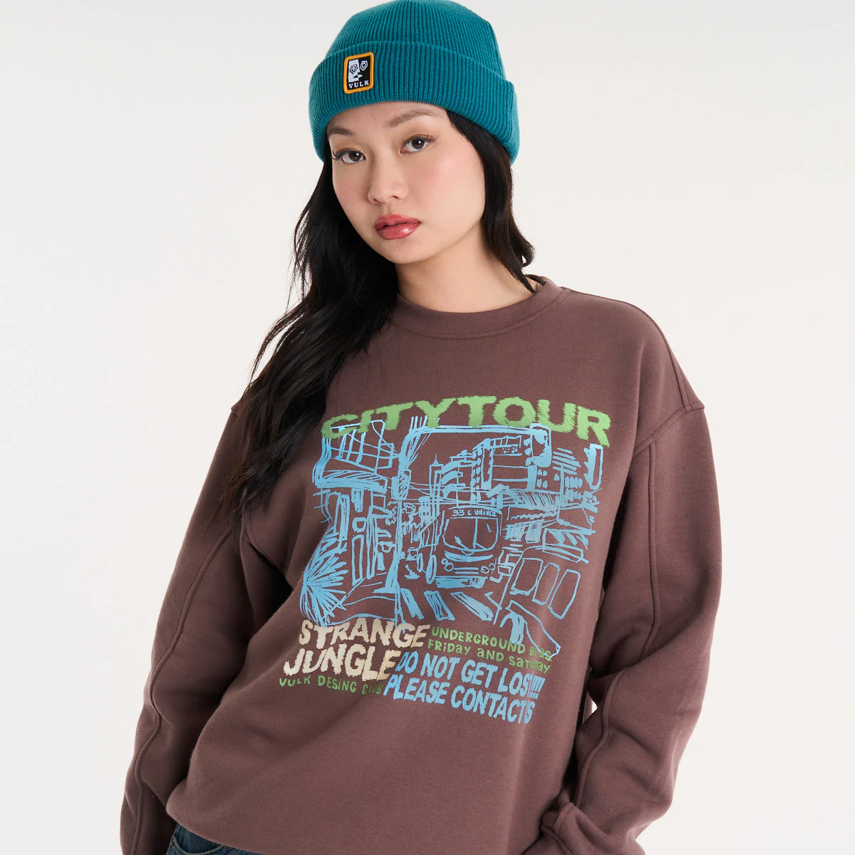 Buzo Vulk City Crew Brown - Image 5