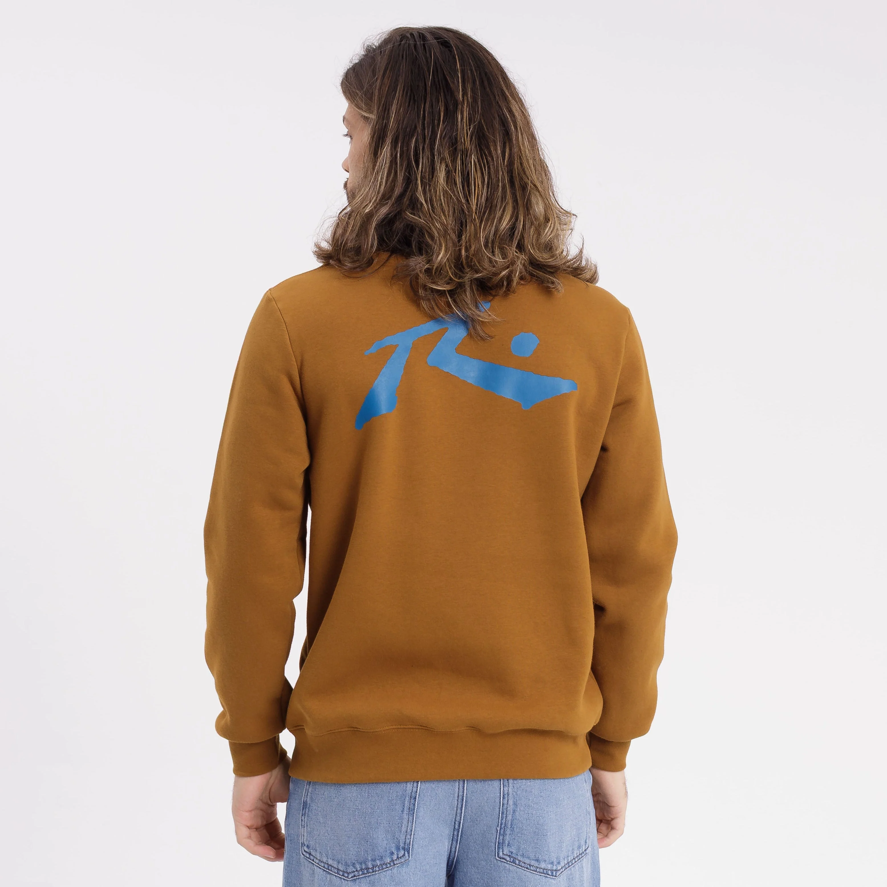 Buzo Rusty Competition Crew Brown S/Blue - Image 5