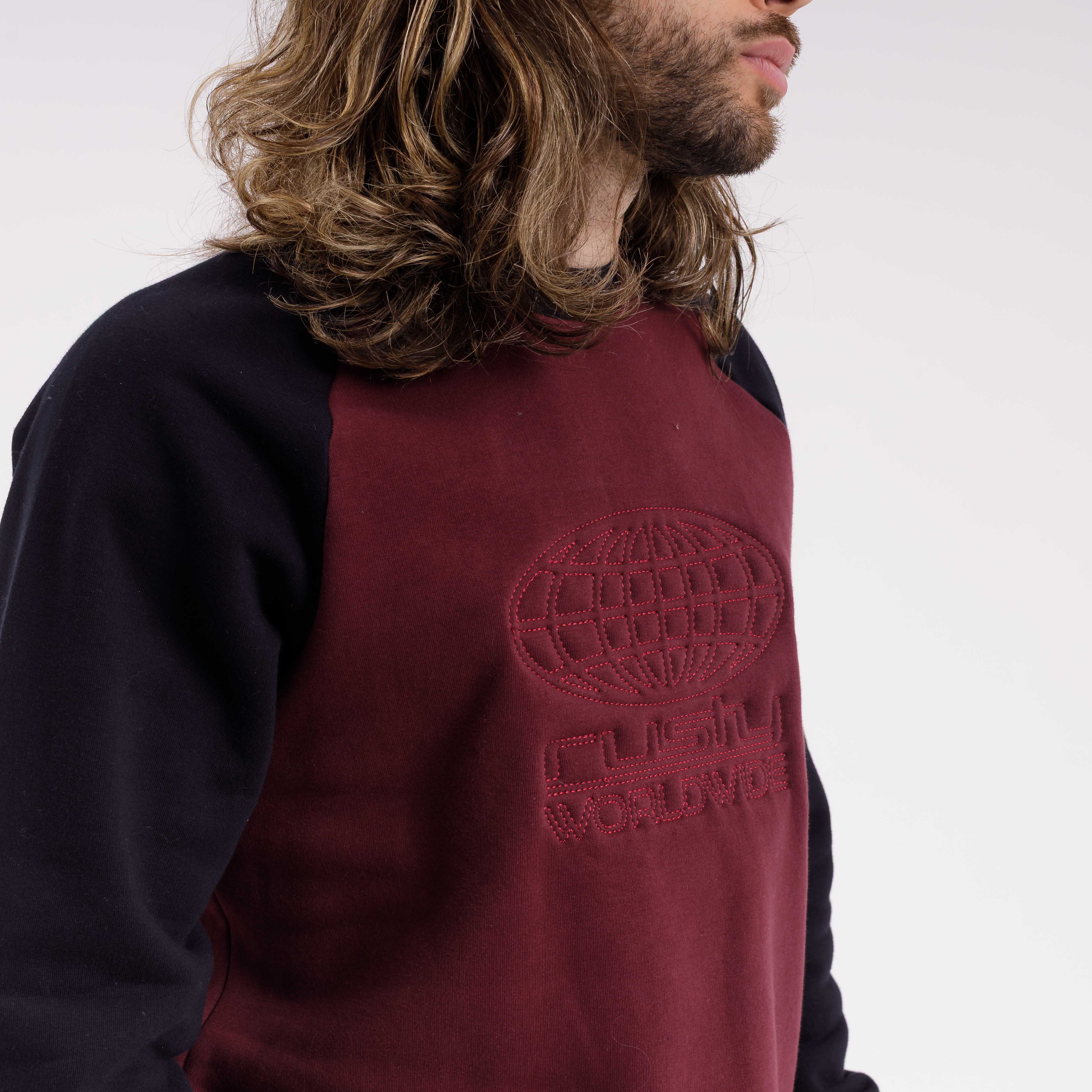 Buzo Rusty Elevax Crew Burgundy - Image 3