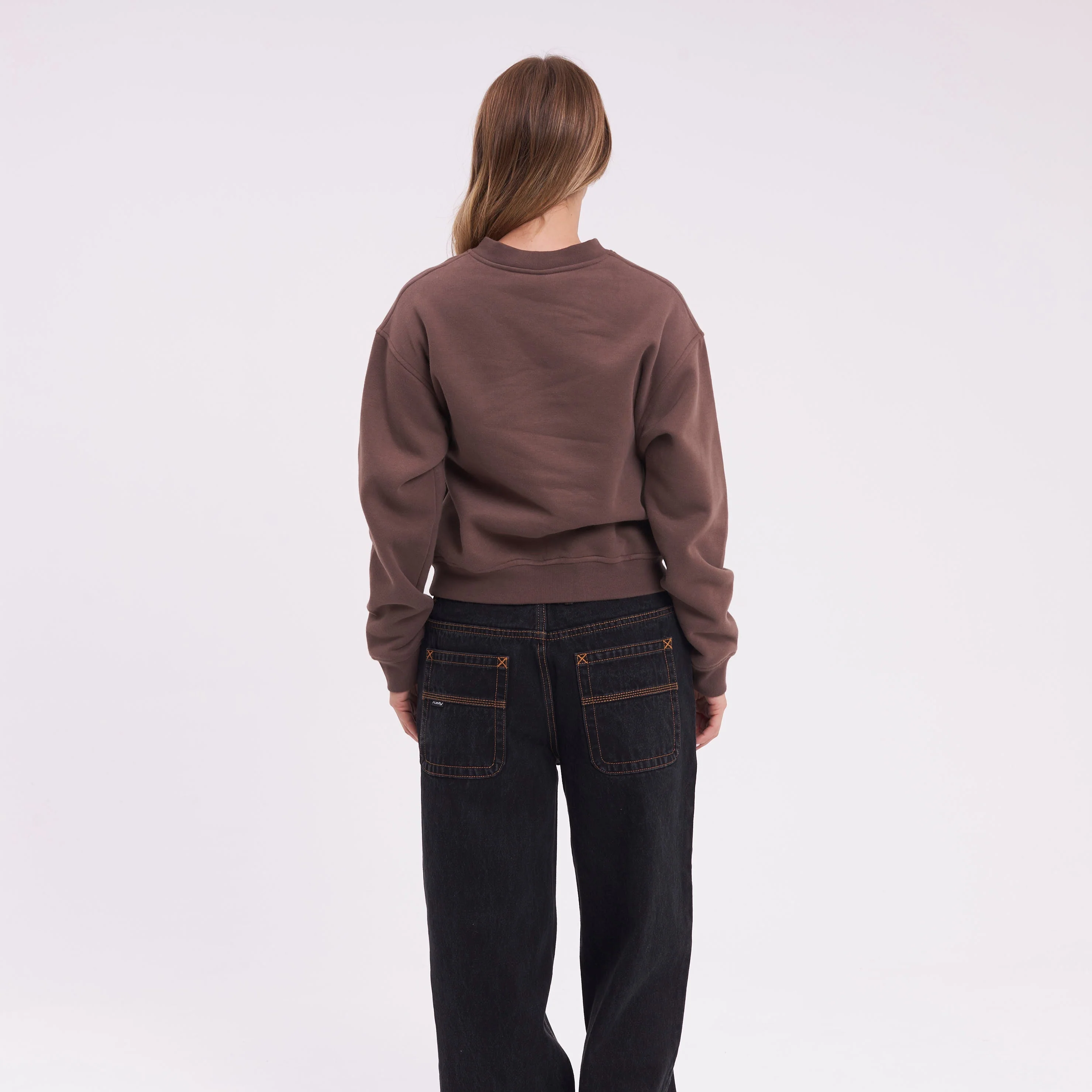 Buzo Rusty Magic Relaxed Crew Ld Chestnuit - Image 4