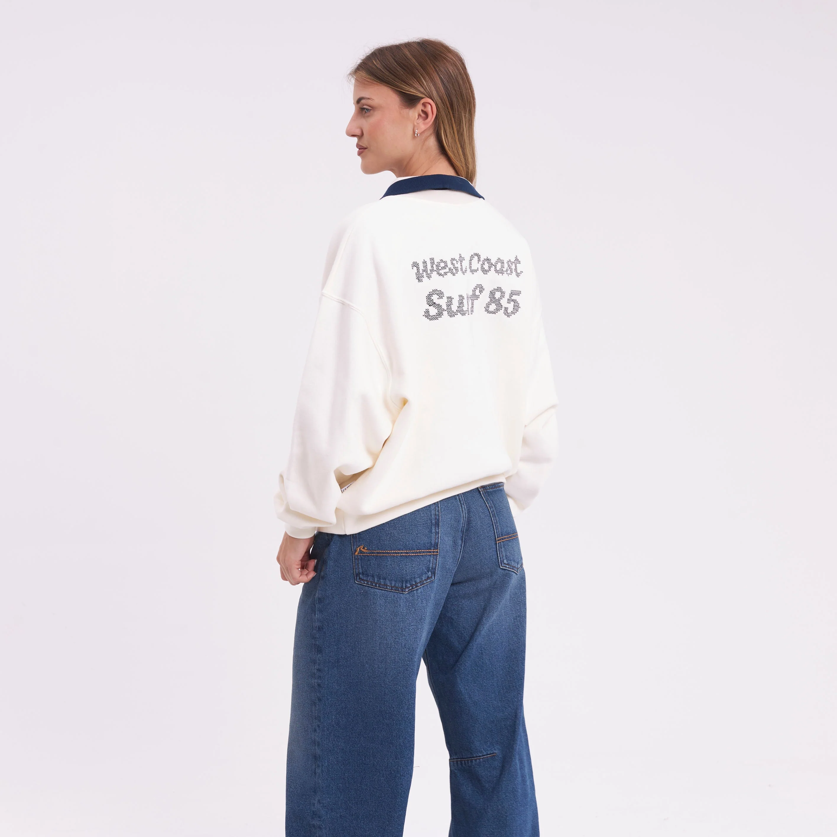 Buzo Rusty Wonderwall Polo Crew Ld Egret - Image 4