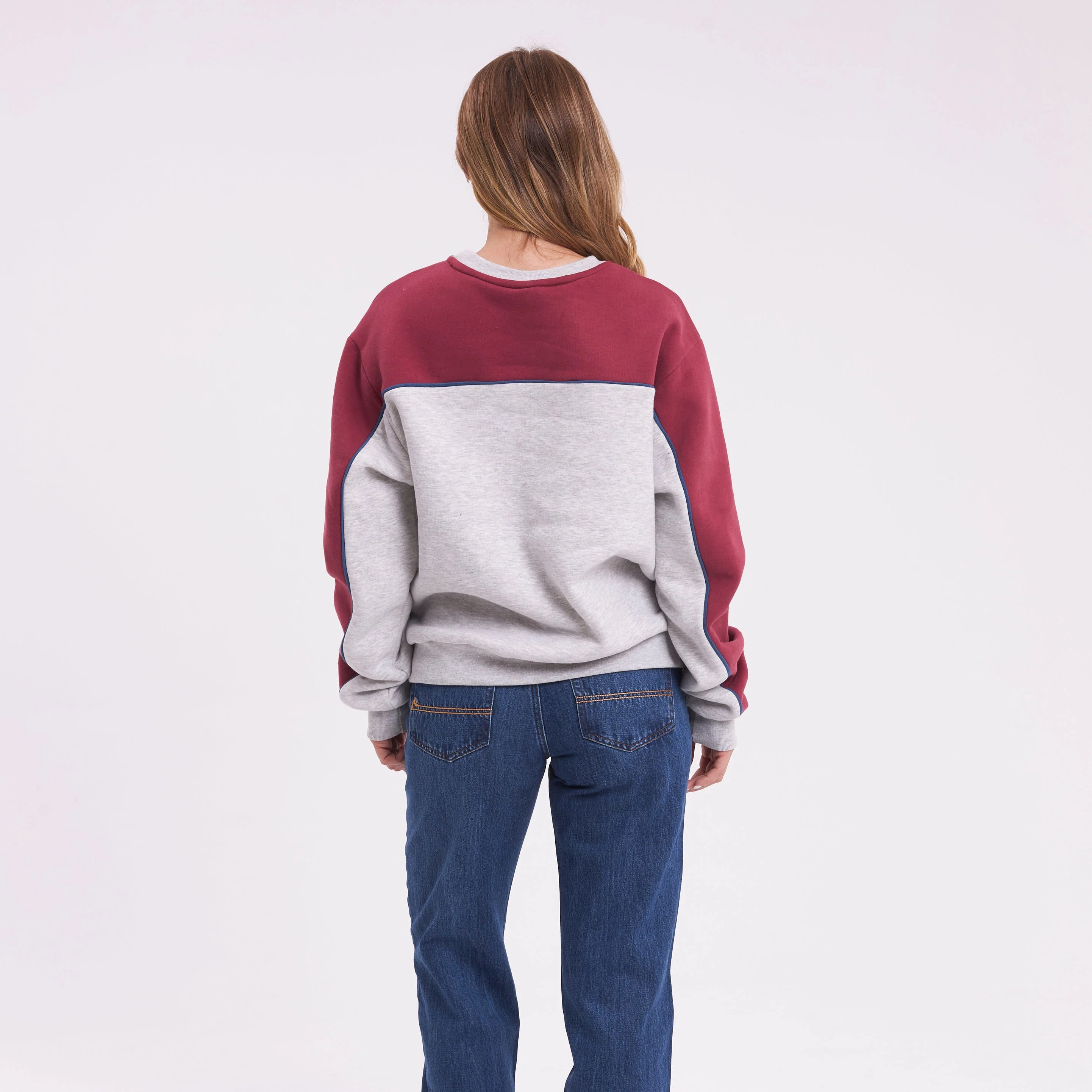 Buzo Rusty Polar Popped Panelled Crew Ld Grey Marle - Image 5