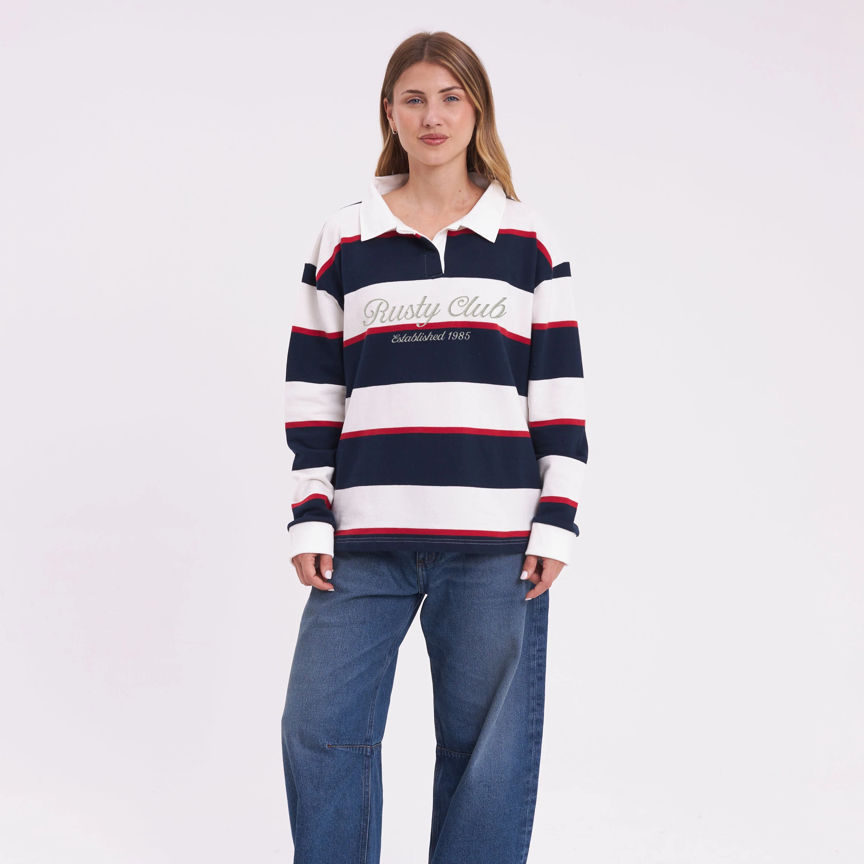 Buzo Rusty Cali Polo Crew Ld Navy