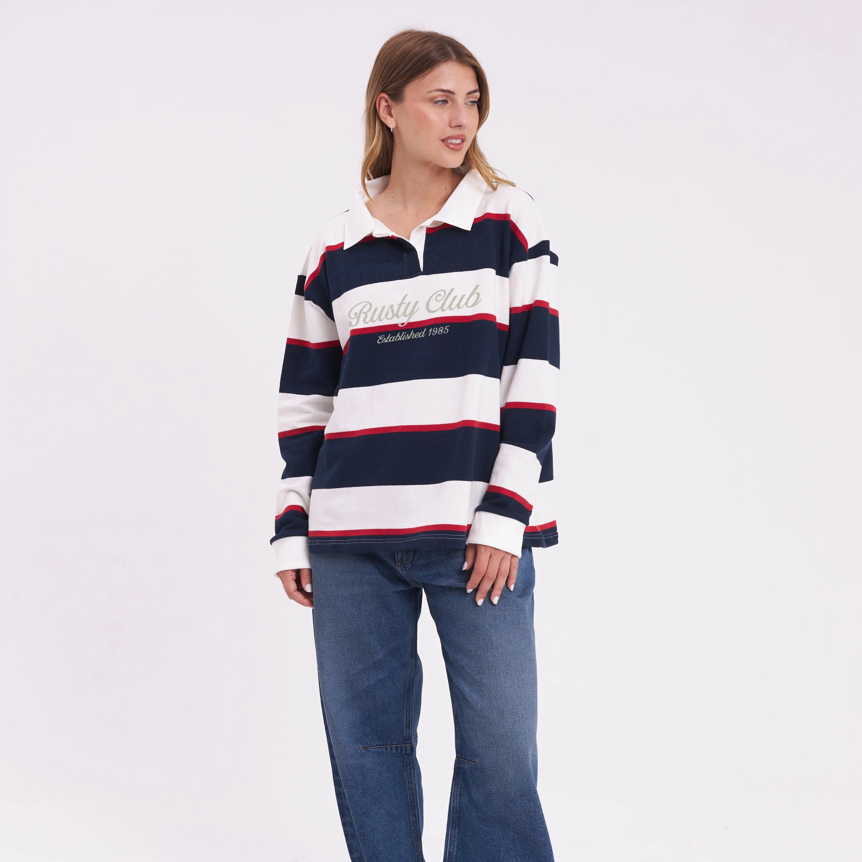 Buzo Rusty Cali Polo Crew Ld Navy - Image 3
