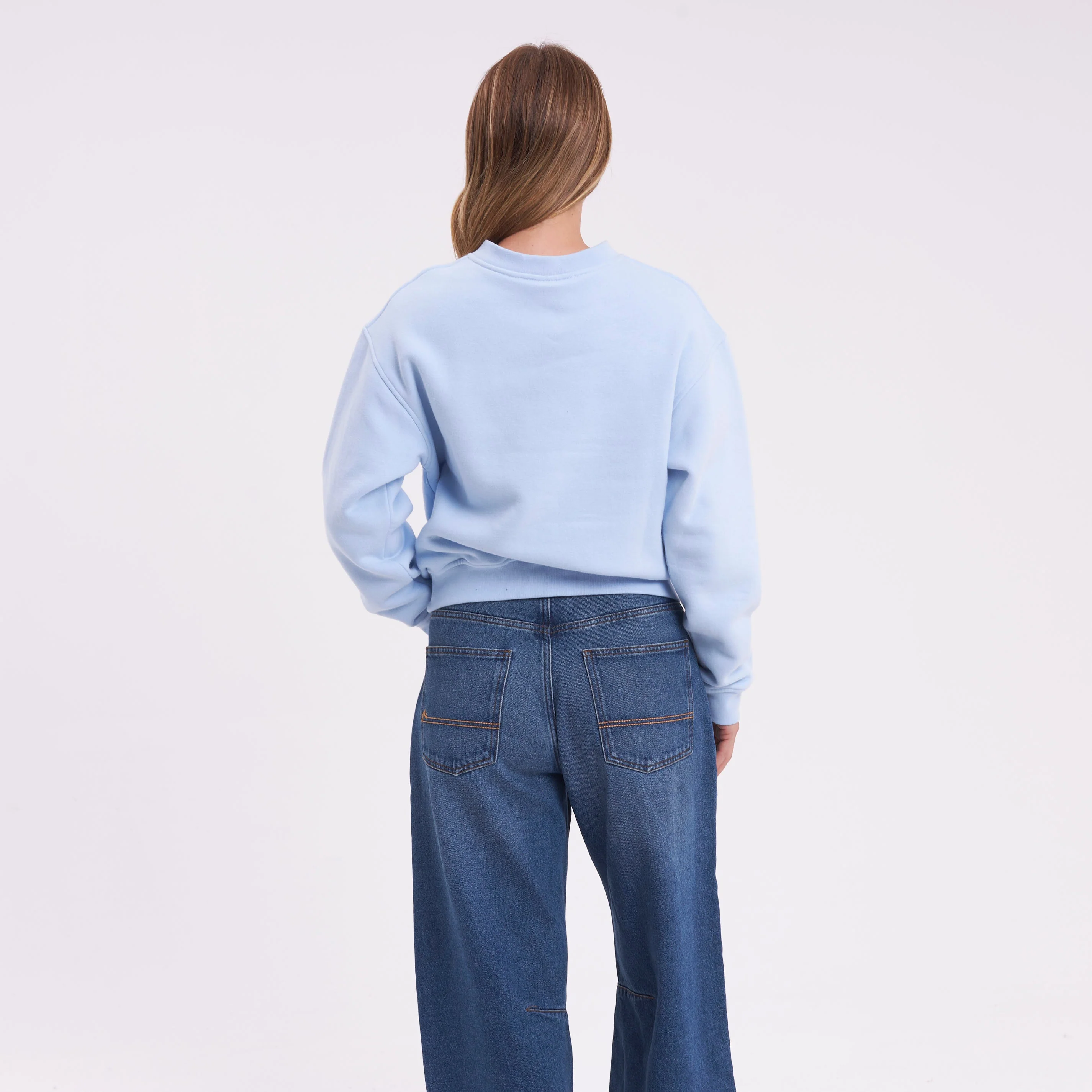 Buzo Rusty Magic Relaxed Crew Ld Retro Blue - Image 4