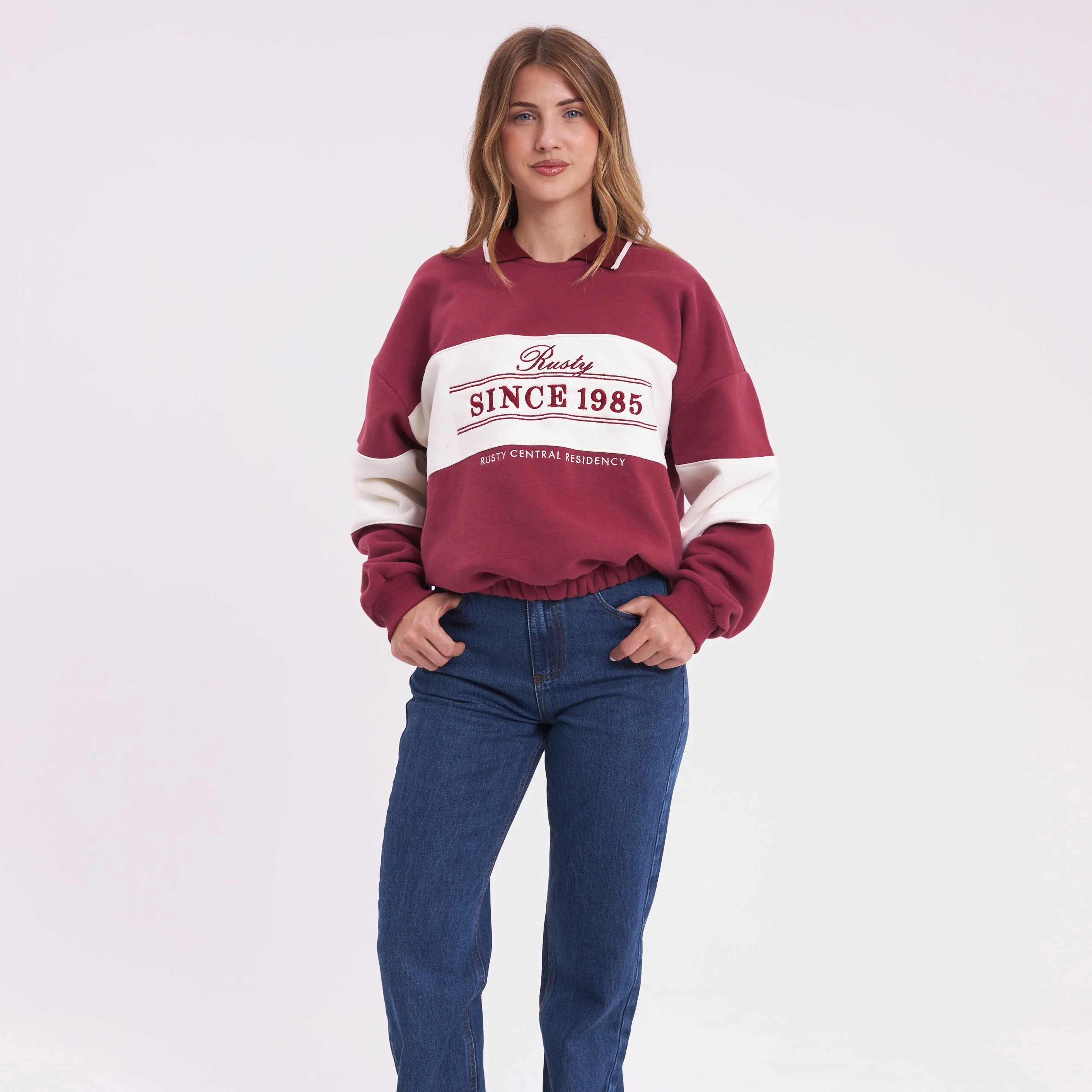 Buzo Rusty White Lines Polo Crew Ld Rhubarb - Image 2