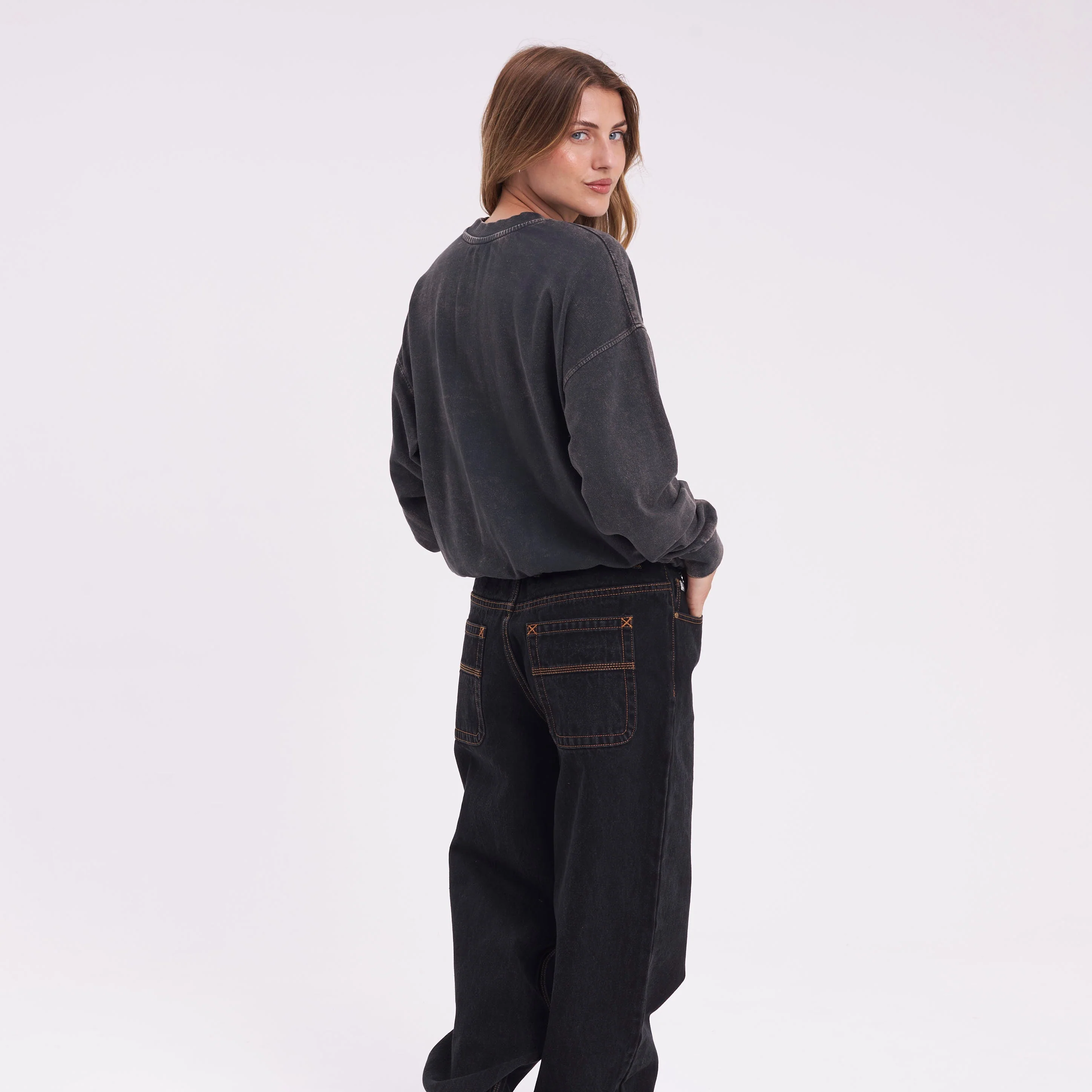 Buzo Rusty Caliway Diy Crew Ld Washed Black - Image 4