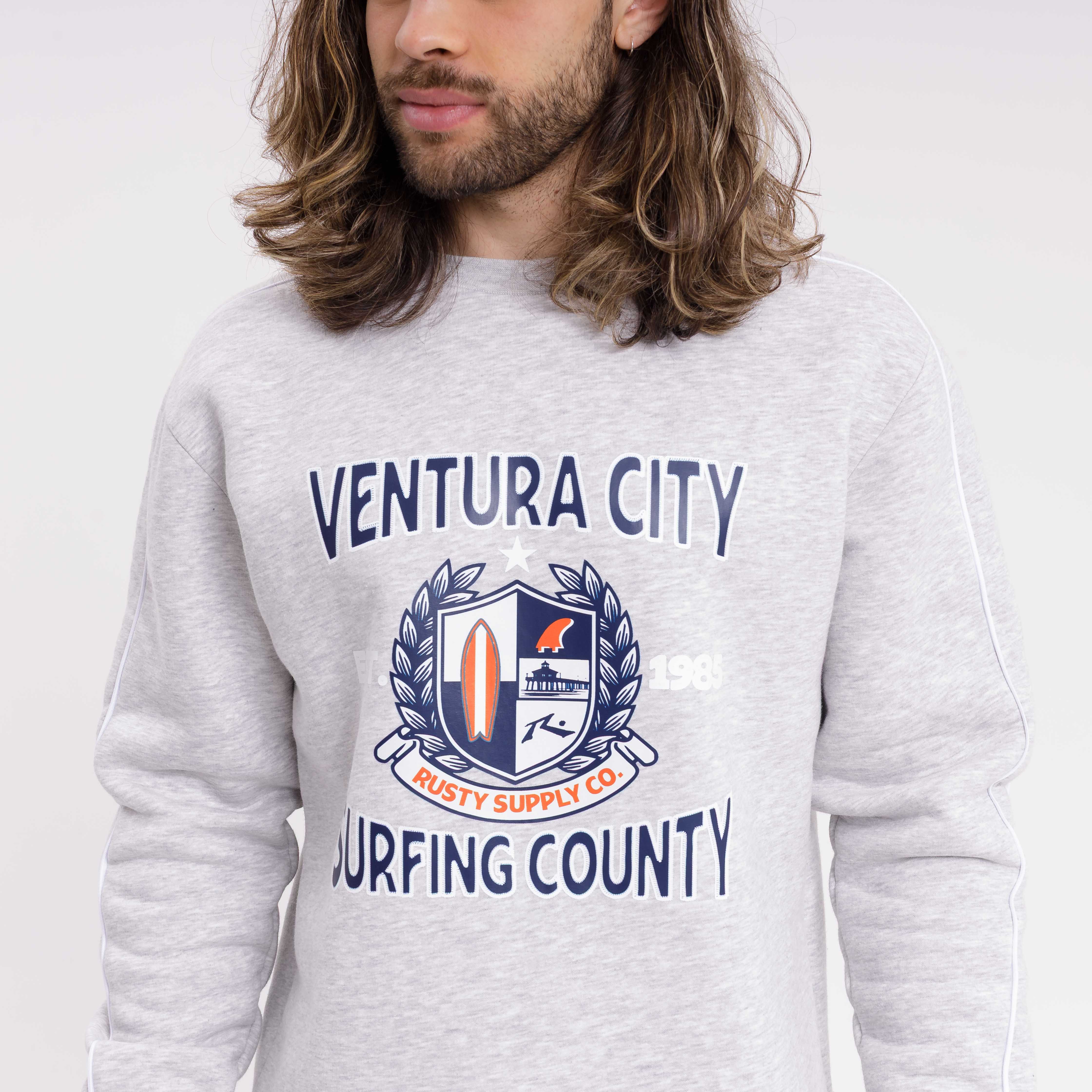 Buzo Rusty Ventura City Crew White Marle - Image 5