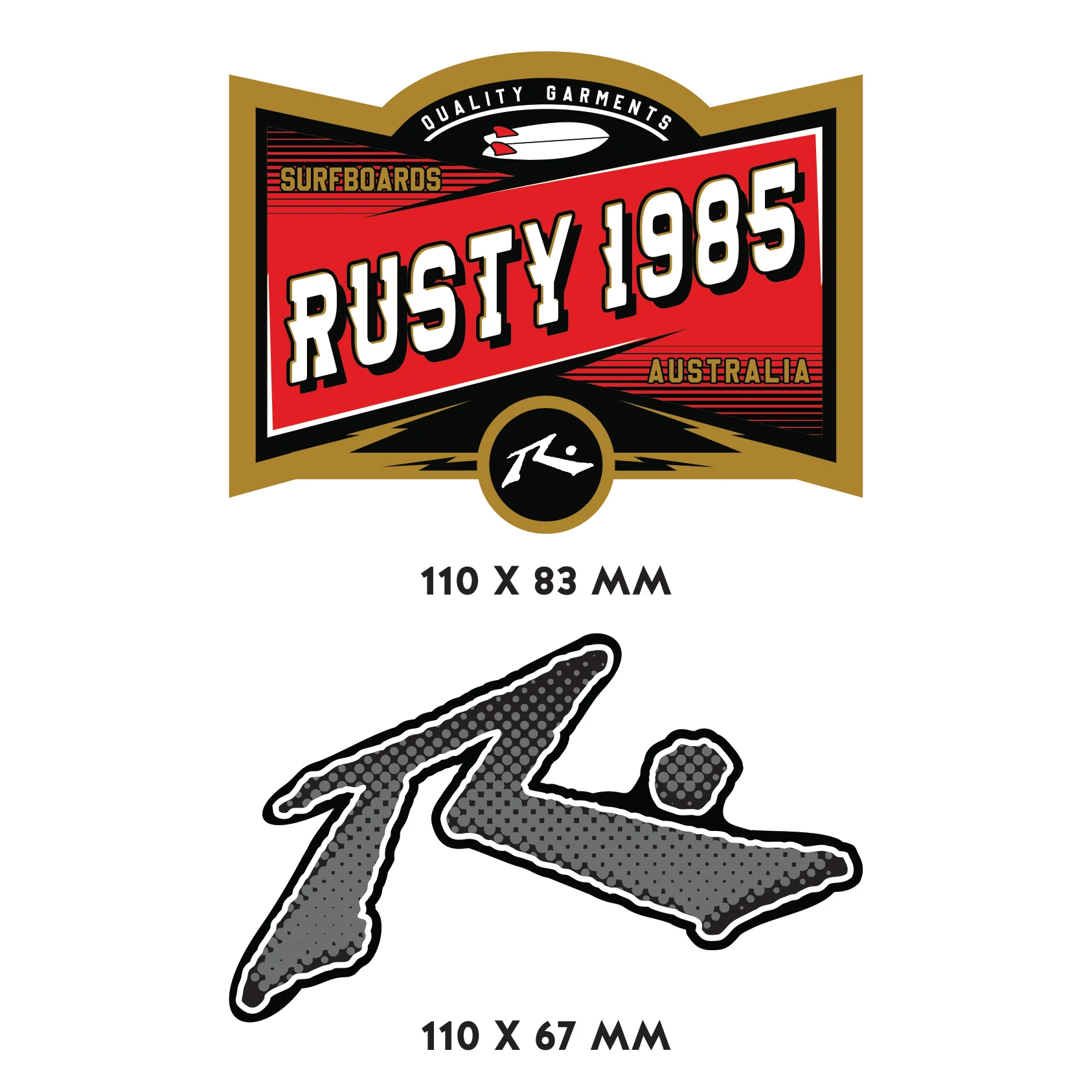 Calcos Rusty Stickers Pack X5 Surtido 8 - Image 3