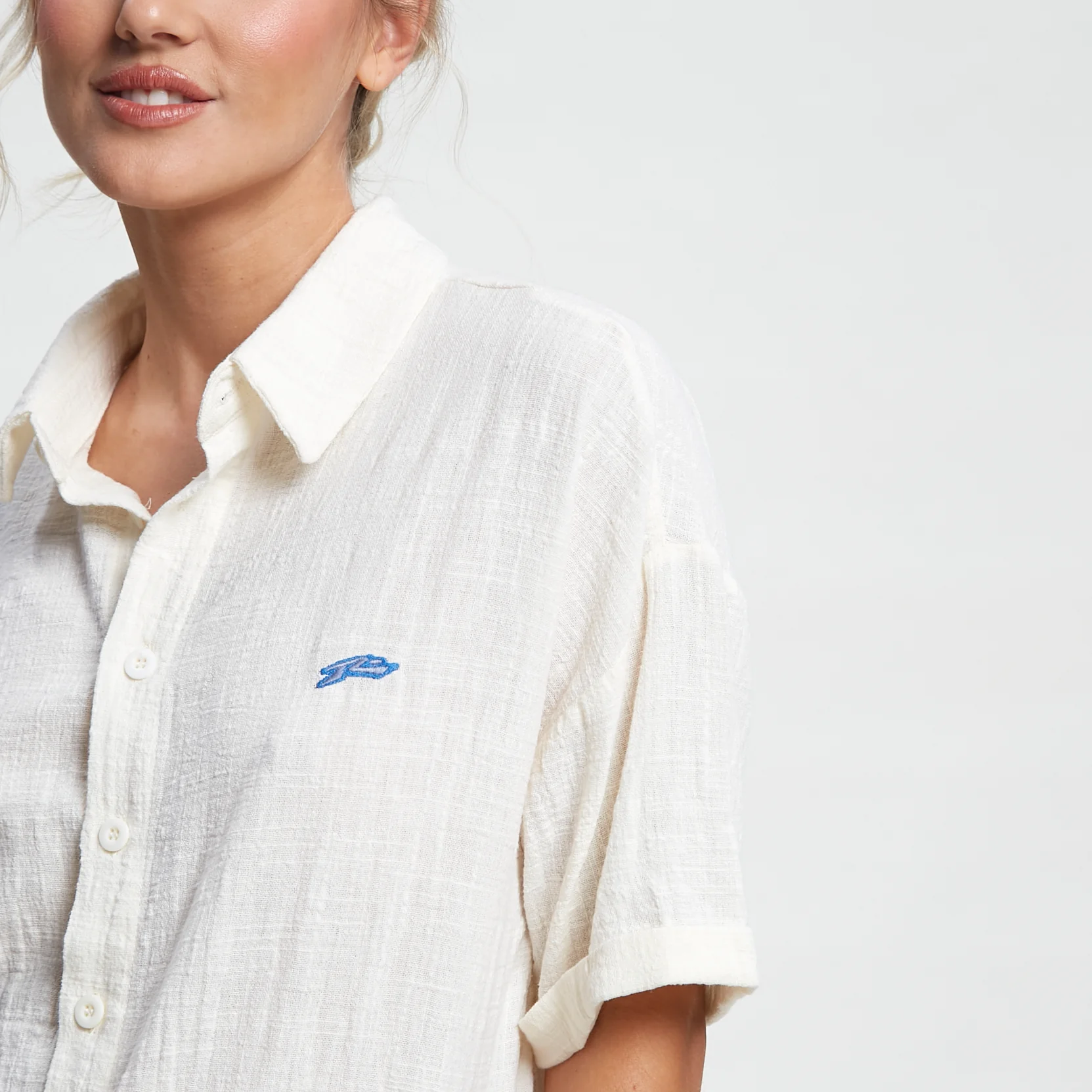 Camisa Mc Rusty Hampton Oversized Shirt Ld Off White - Image 2