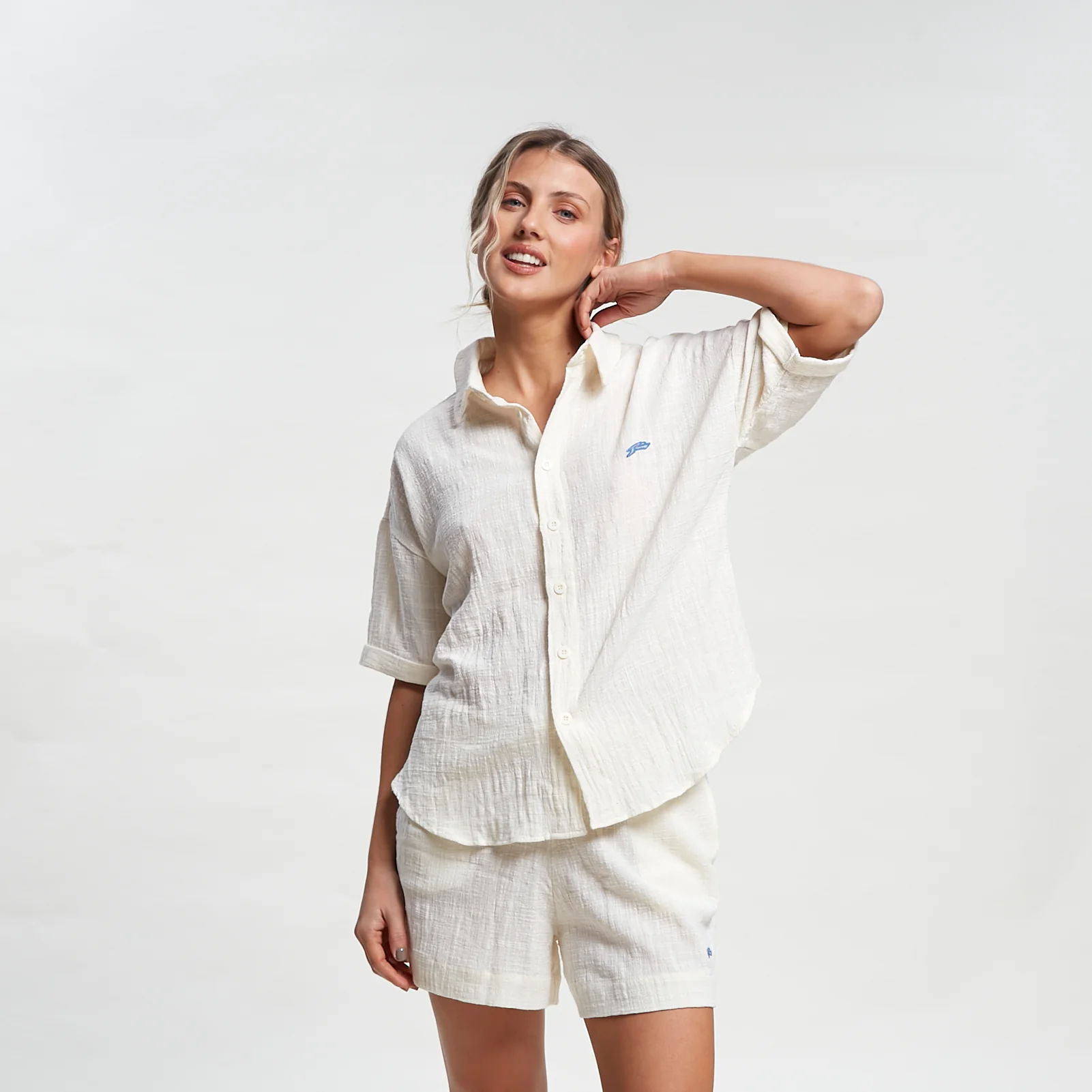 Camisa Mc Rusty Hampton Oversized Shirt Ld Off White - Image 6