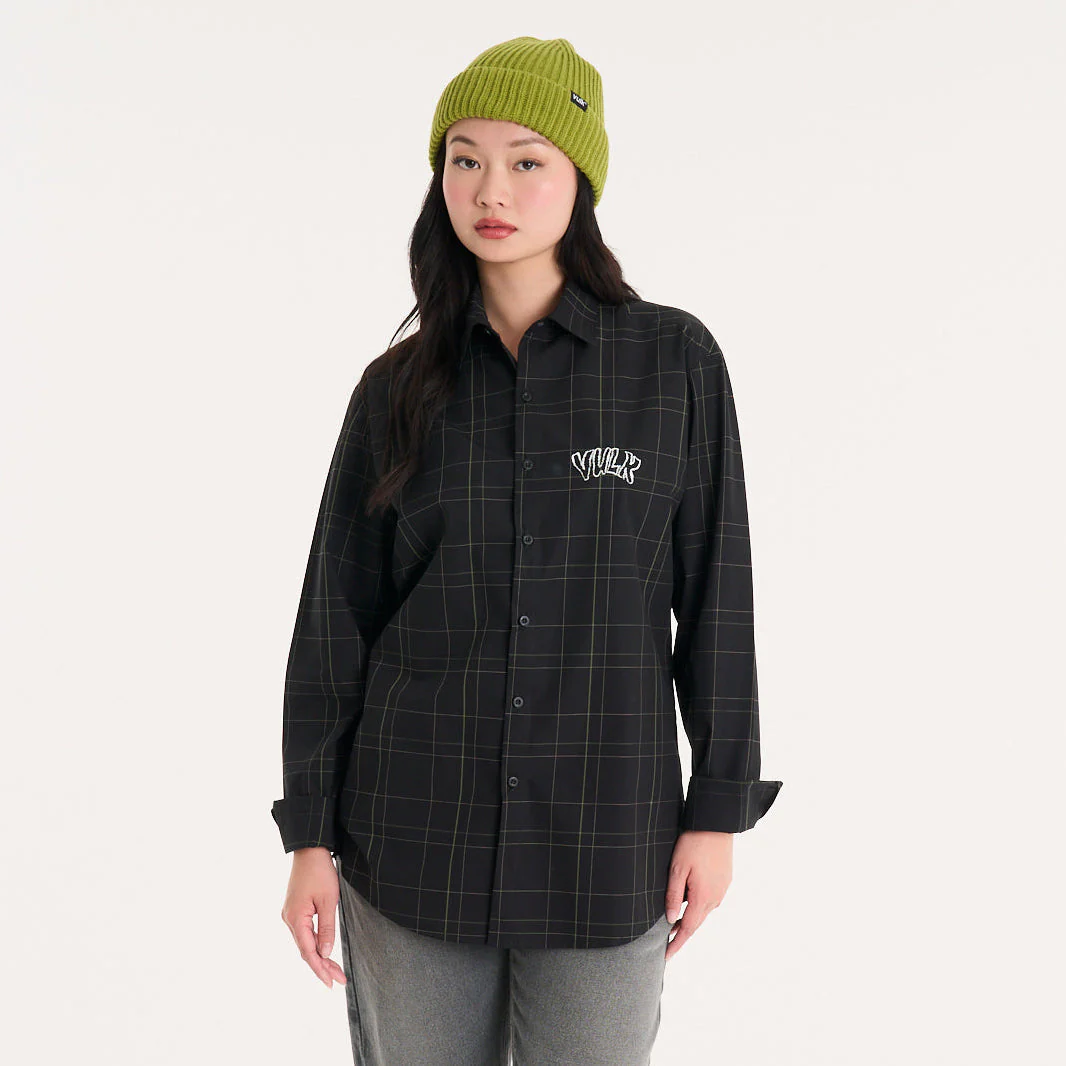 Camisa Ml Vulk Ian Shirt Black - Image 3