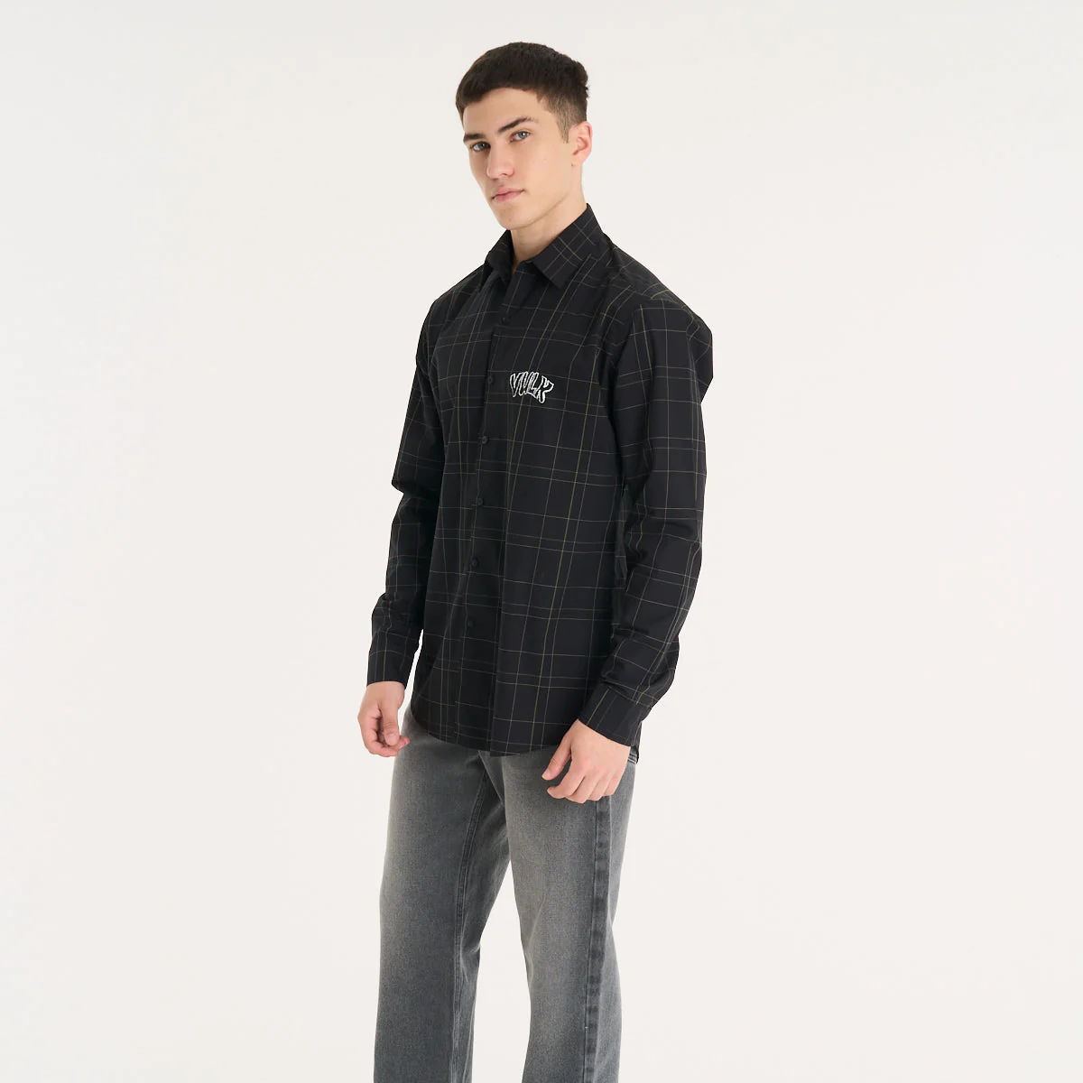 Camisa Ml Vulk Ian Shirt Black - Image 5