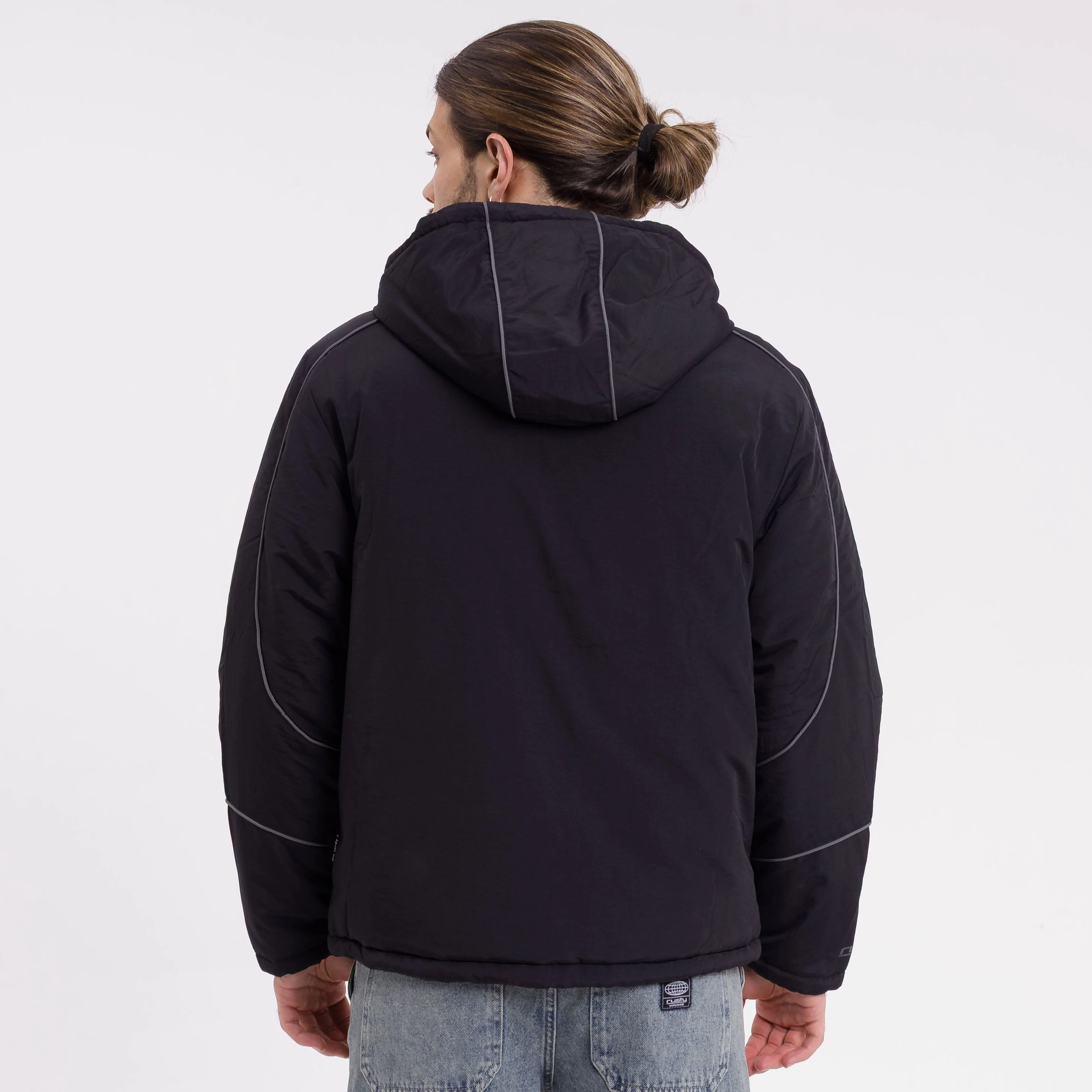 Campera Abrigo Rusty Adak Jacket Black - Image 4