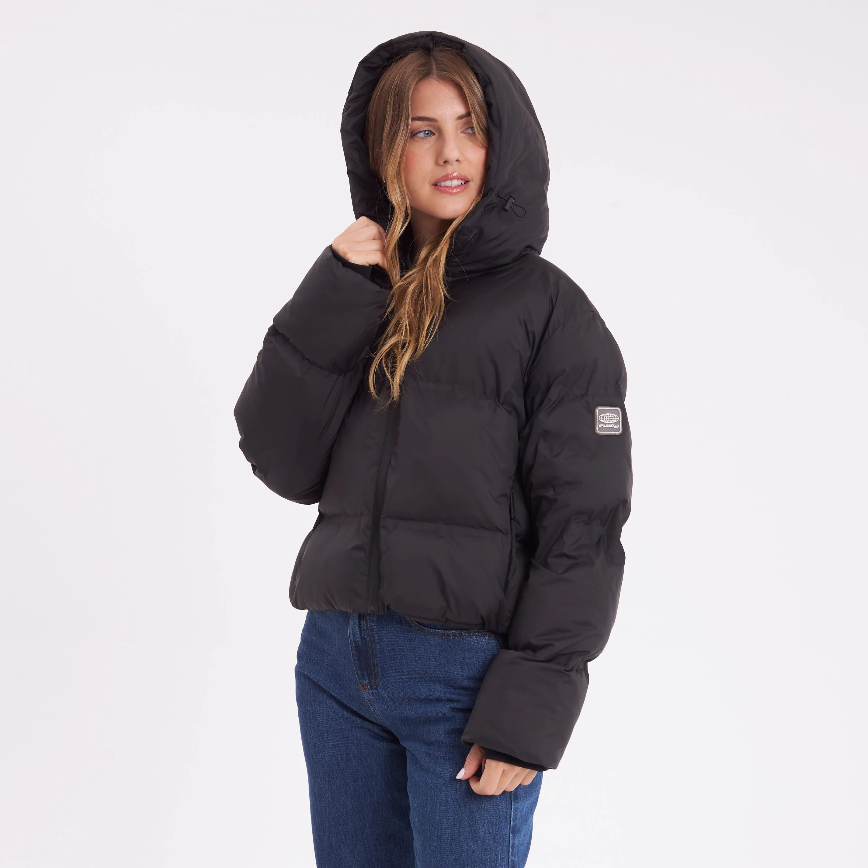 Campera Abrigo Rusty Better Now Puffer Coat Ld Black - Image 4