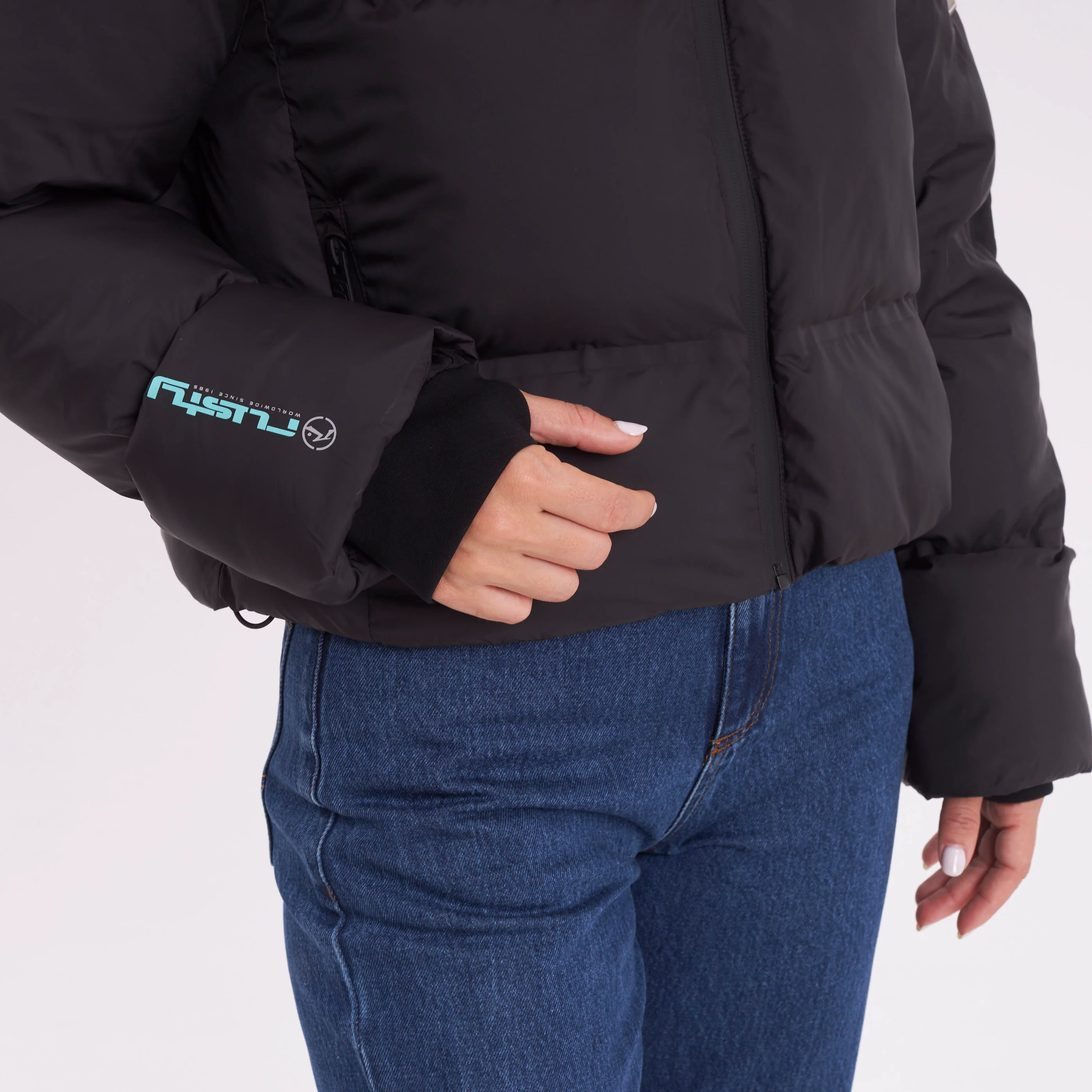 Campera Abrigo Rusty Better Now Puffer Coat Ld Black - Image 8