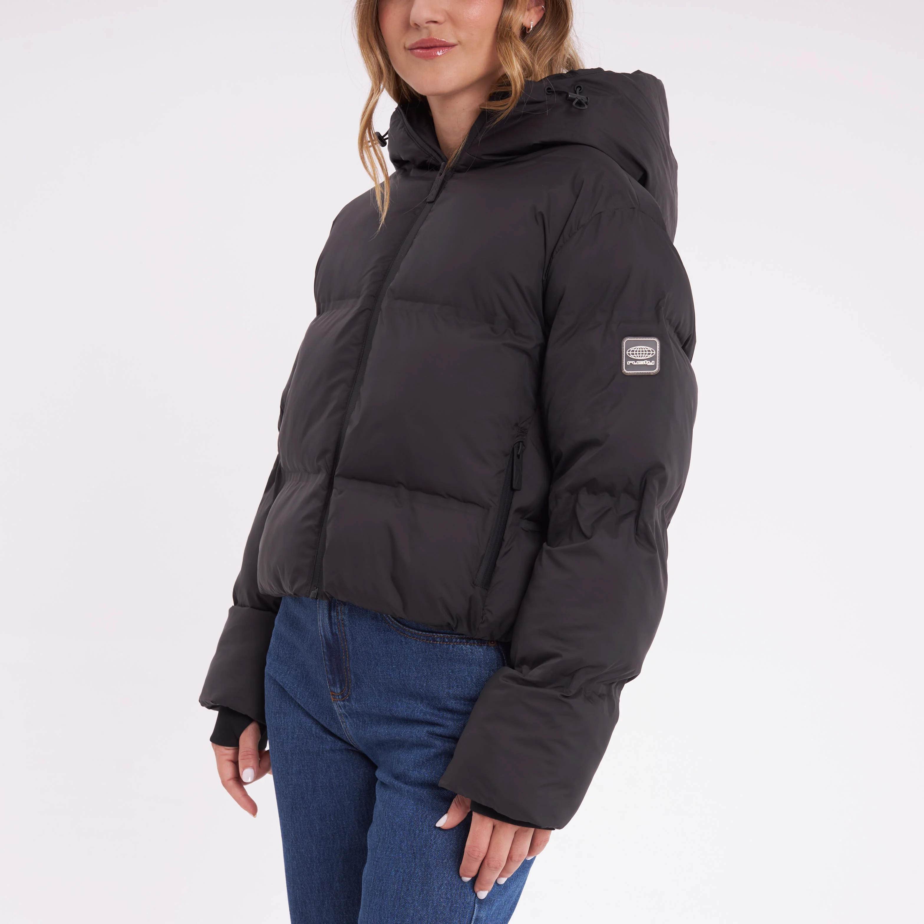 Campera Abrigo Rusty Better Now Puffer Coat Ld Black - Image 9