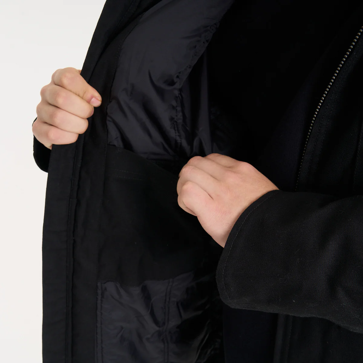 Campera Abrigo Vulk Garage Jacket Black - Image 10