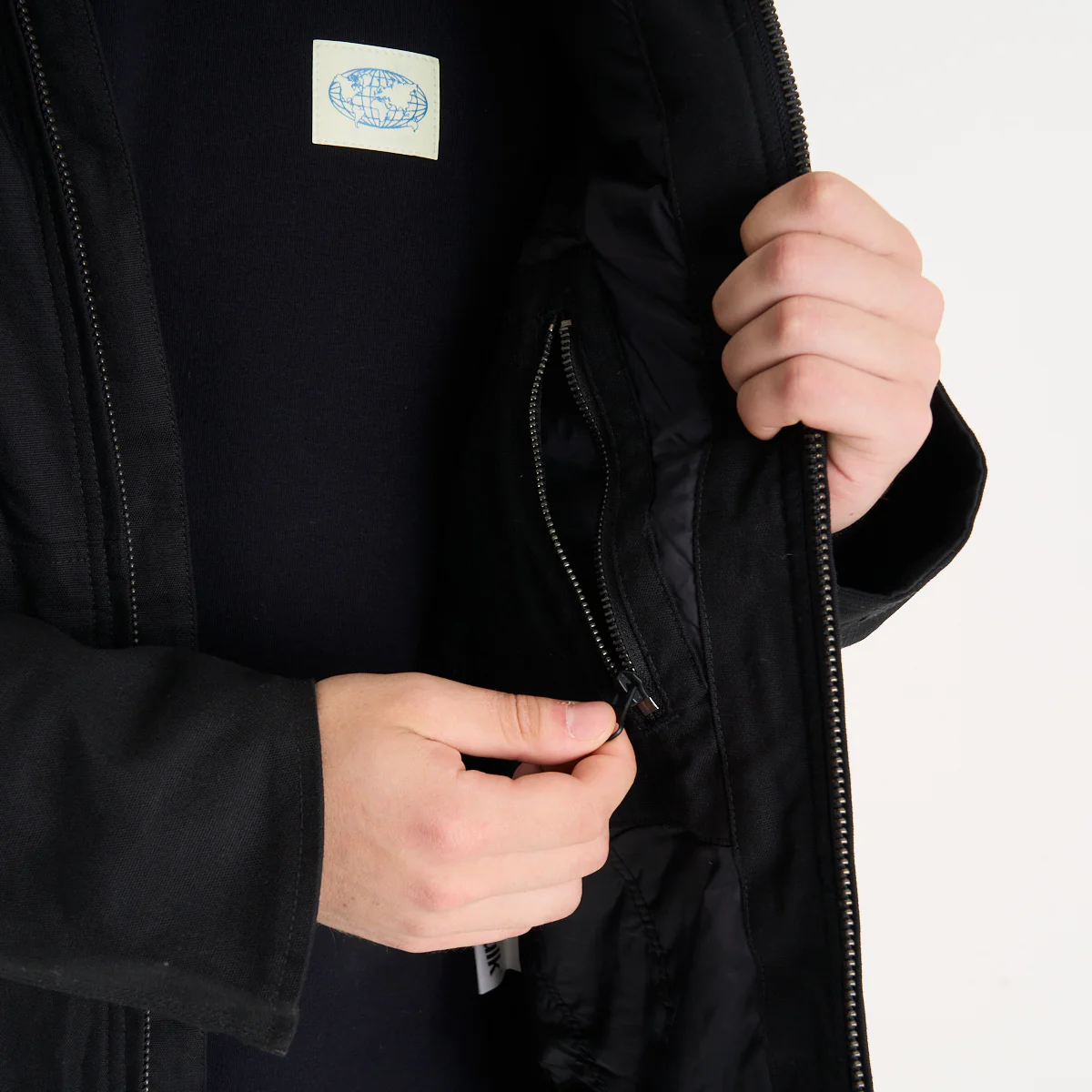 Campera Abrigo Vulk Garage Jacket Black - Image 11