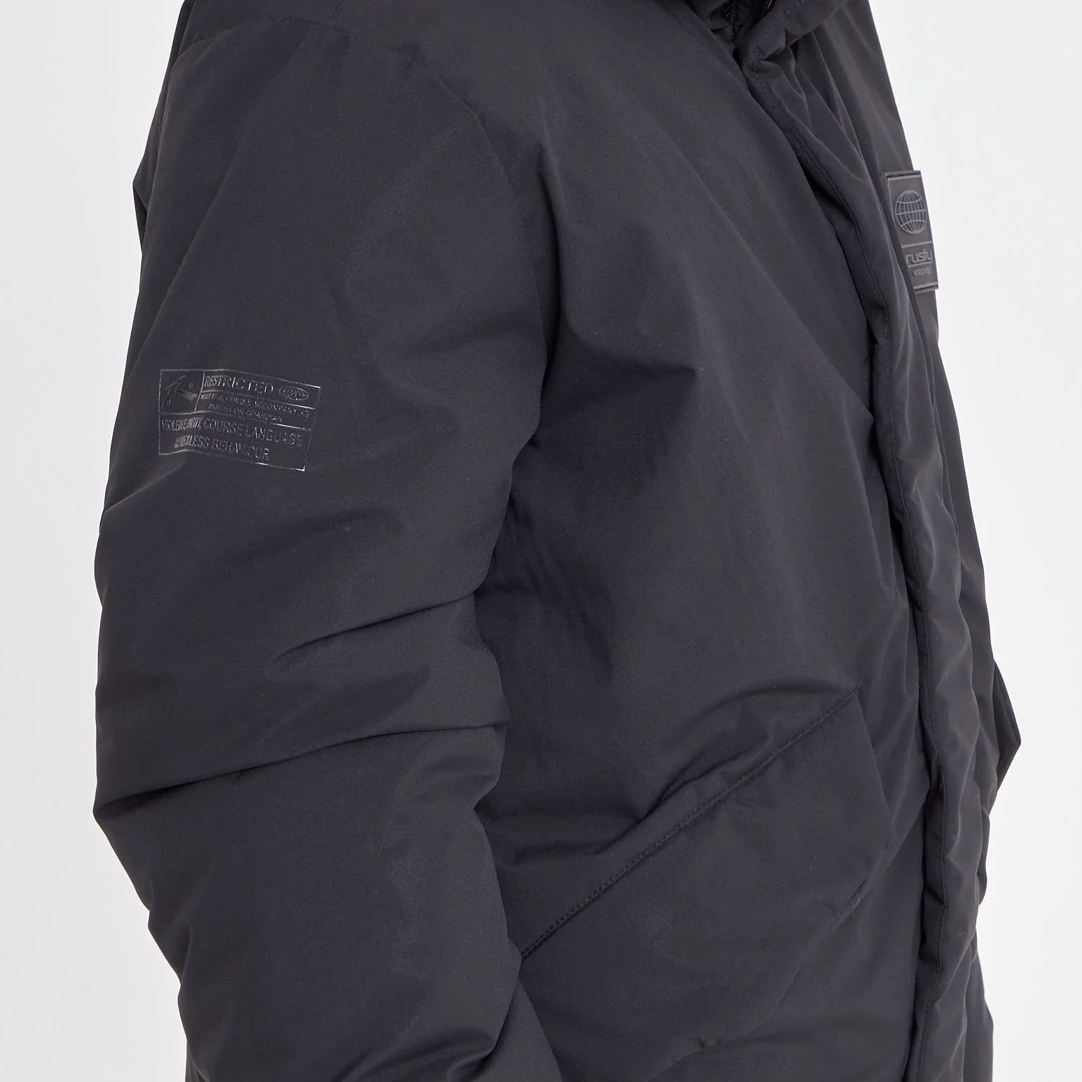 Campera Abrigo Rusty Manchester Parka Jacket Jr Black - Image 5