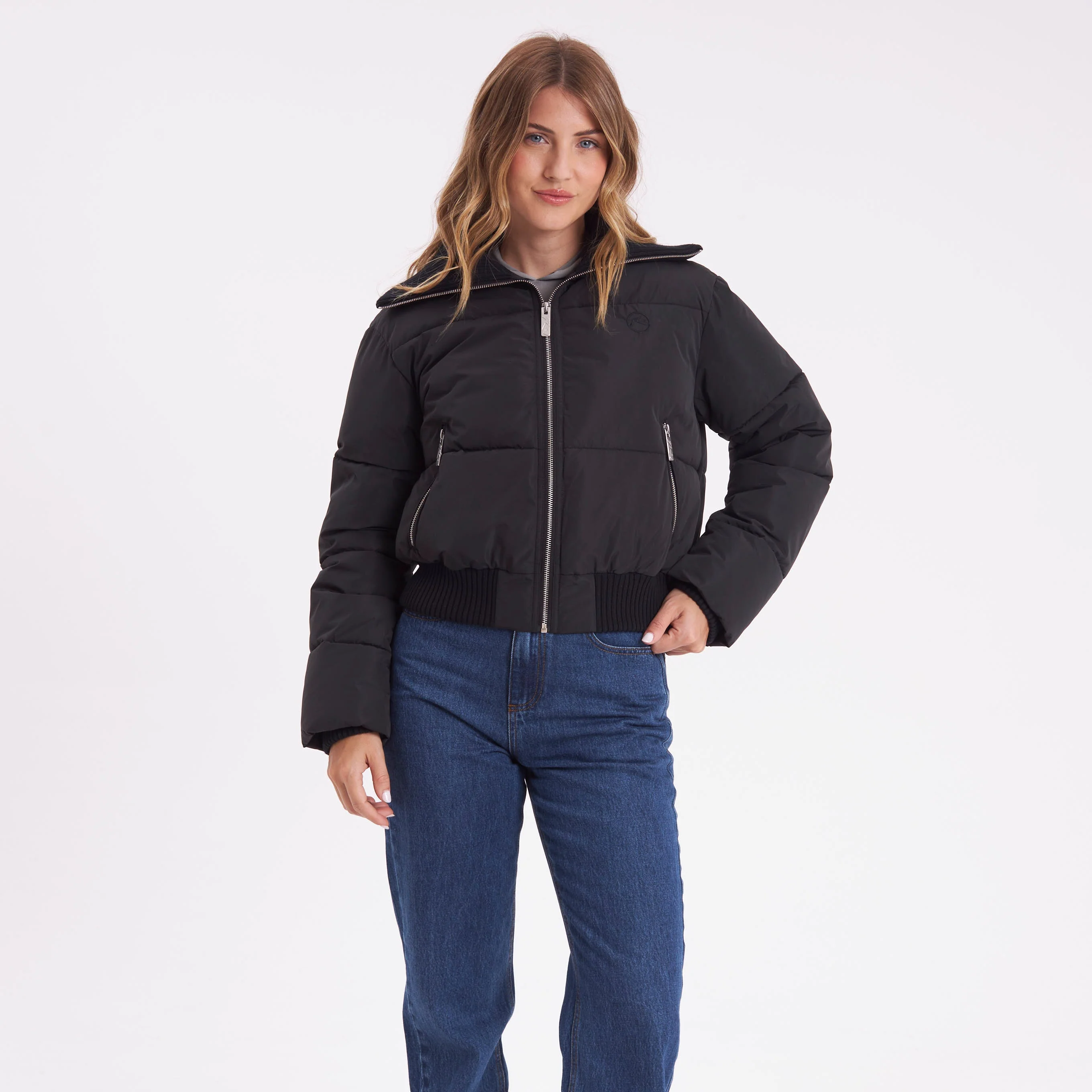 Campera Abrigo Rusty Marry On Puffer Coat Ld Black - Image 4