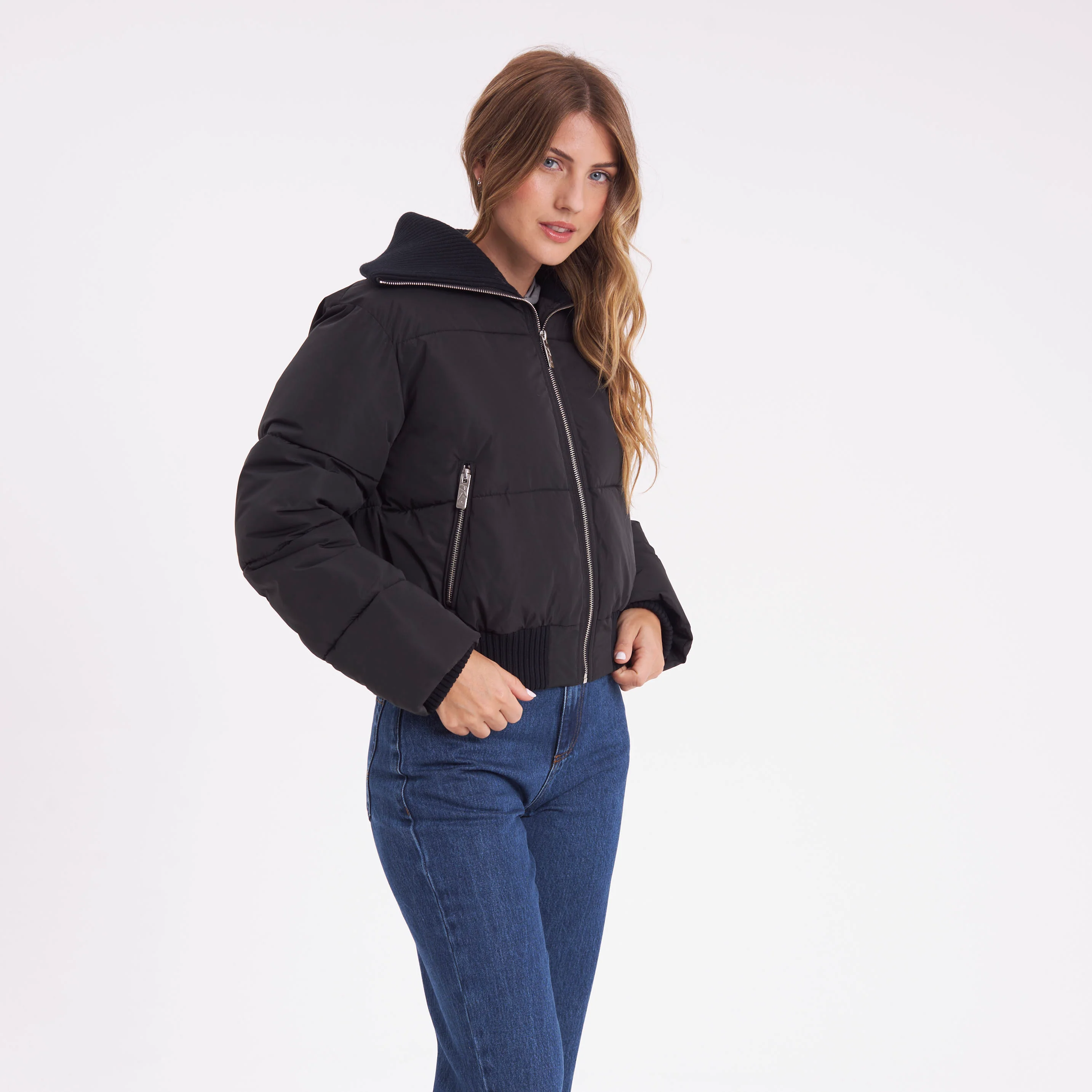 Campera Abrigo Rusty Marry On Puffer Coat Ld Black - Image 6