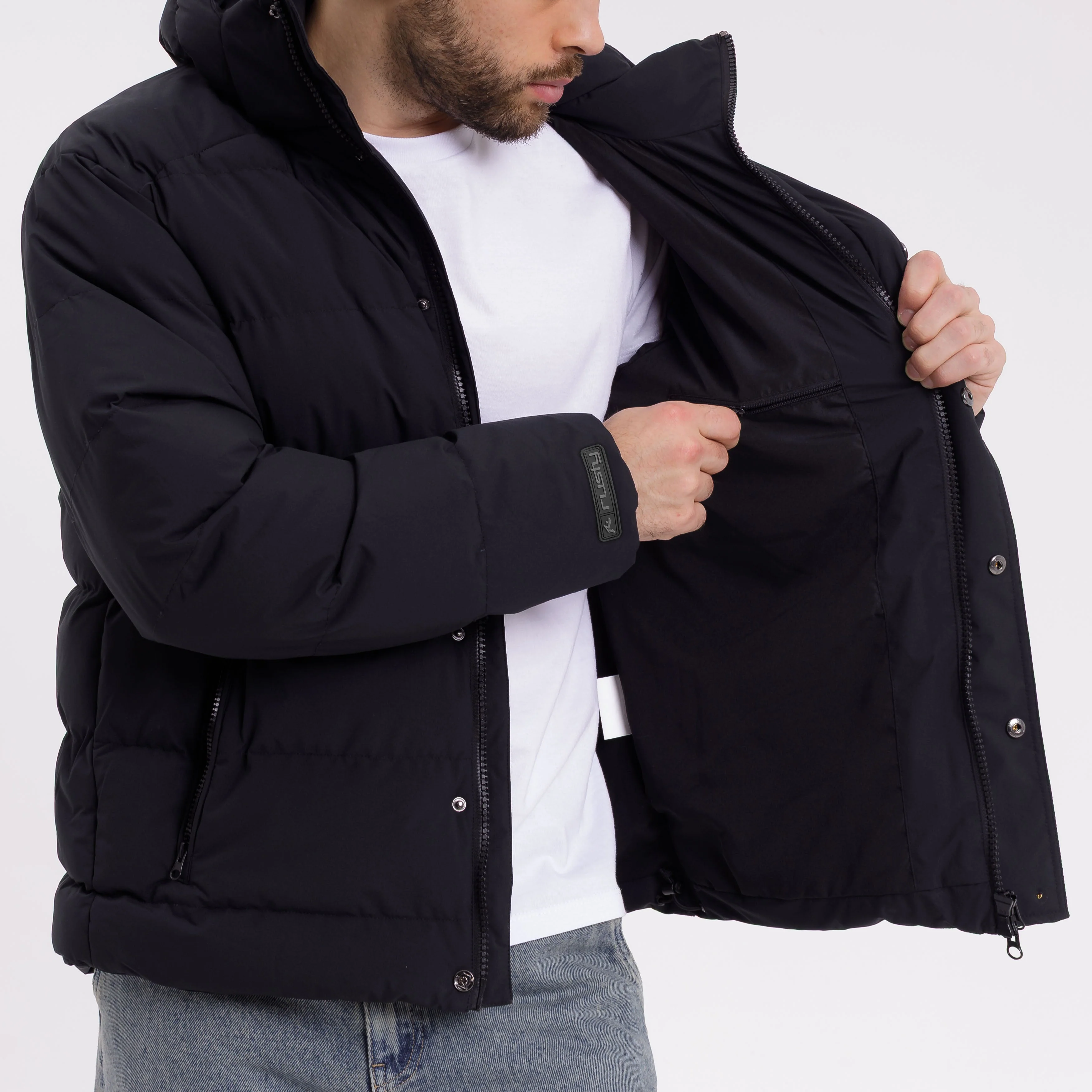 Campera Abrigo Rusty Pruffen Serie 2 Jacket Black - Image 5