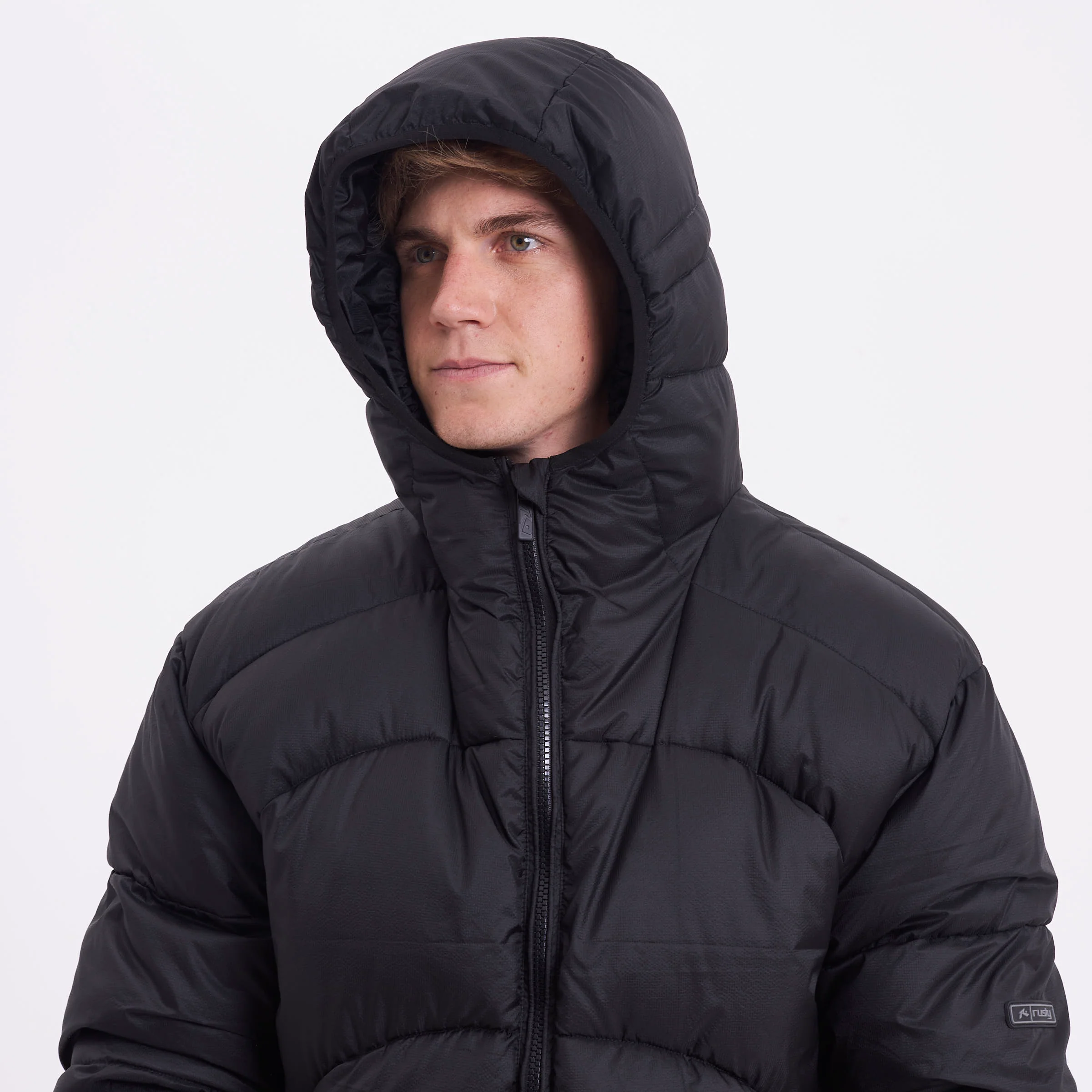 Campera Abrigo Rusty Wellington Jacket Black - Image 9