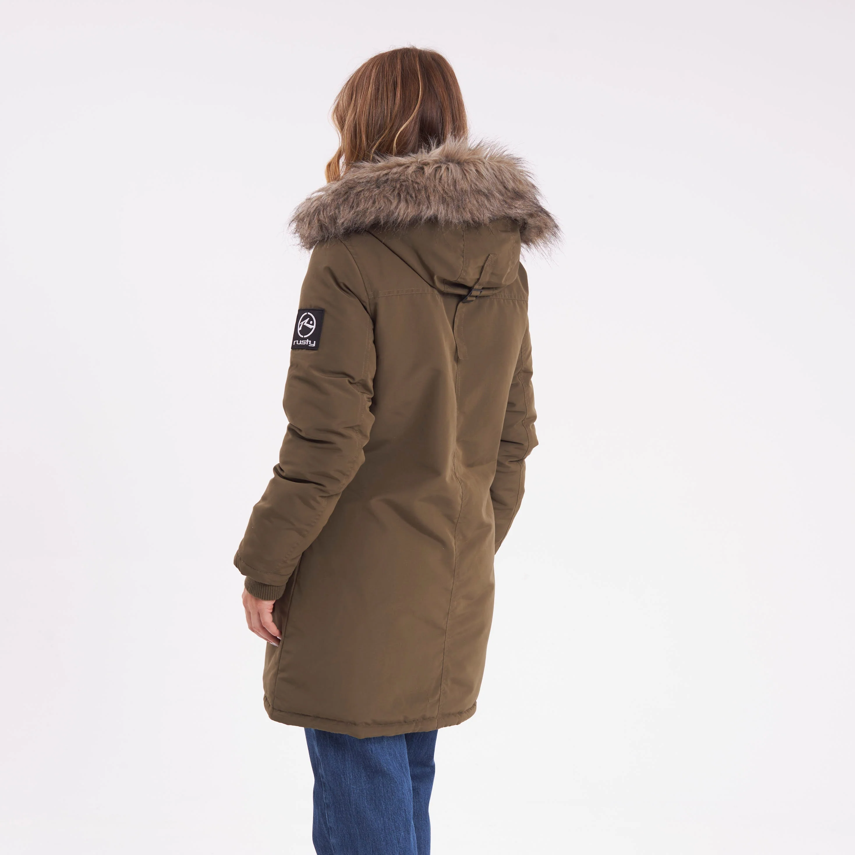 Campera Abrigo Rusty Himalaya Puffer Parka Ld Green - Image 3