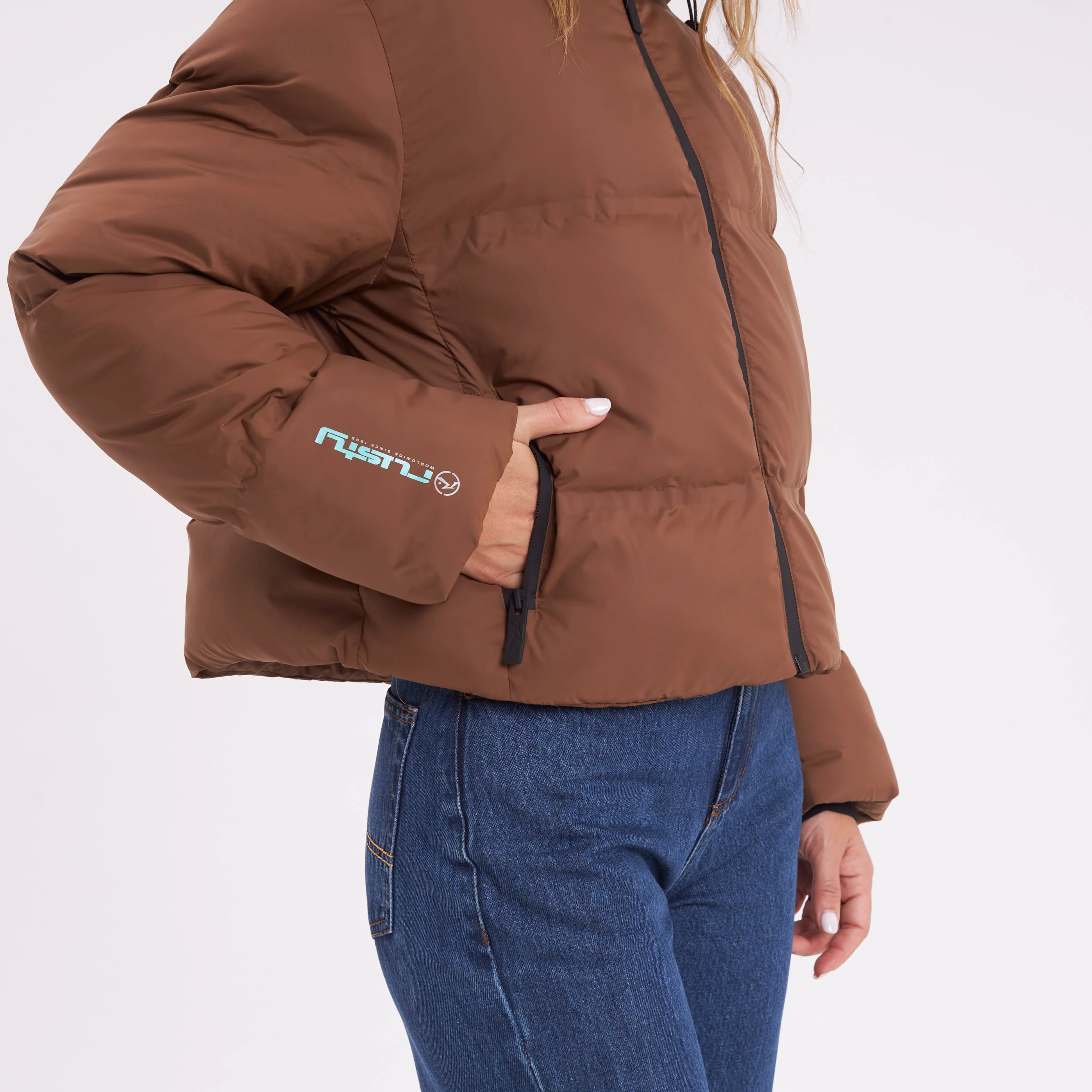Campera Abrigo Rusty Better Now Puffer Coat Ld Mocca - Image 5