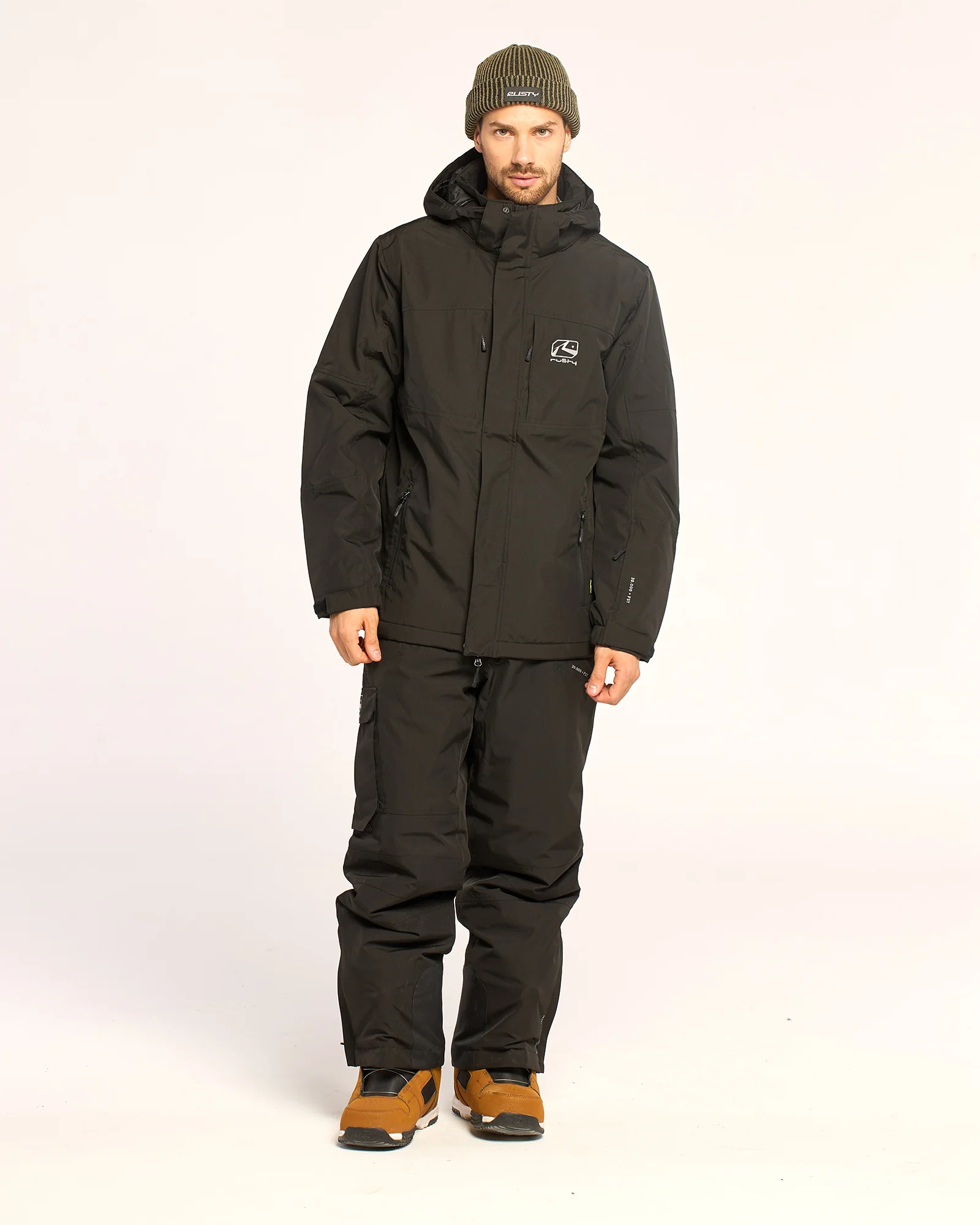 Campera Abrigo Snow Rusty Rabbit Mens Snow Jacket Black