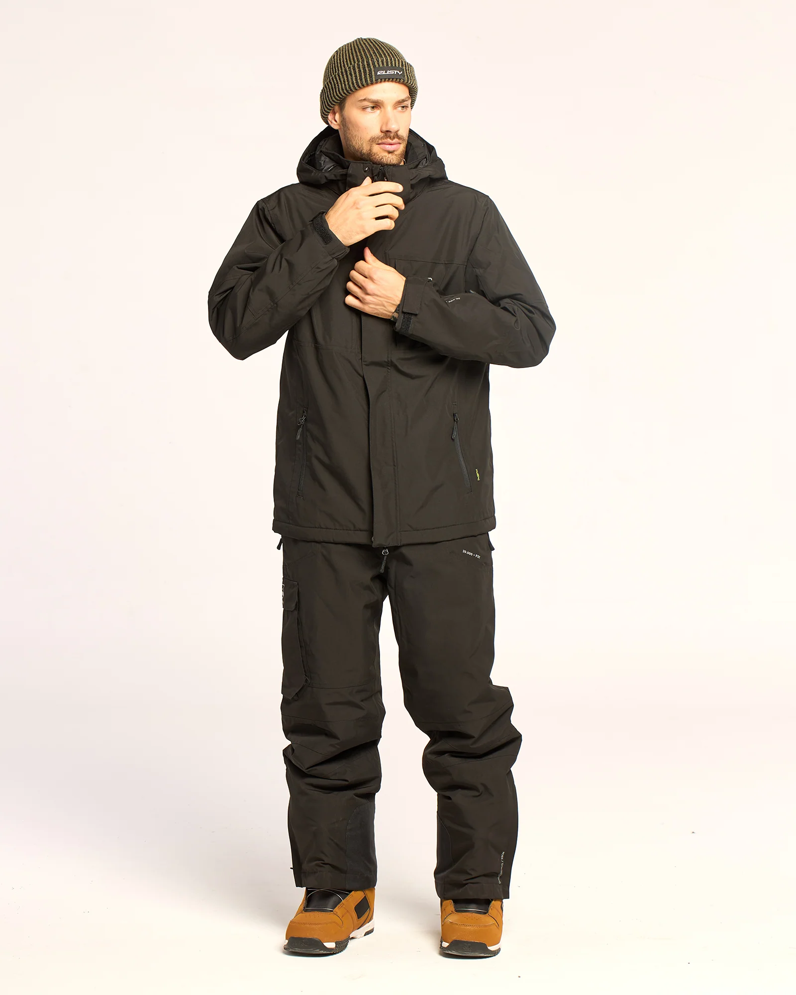 Campera Abrigo Snow Rusty Rabbit Mens Snow Jacket Black - Image 12