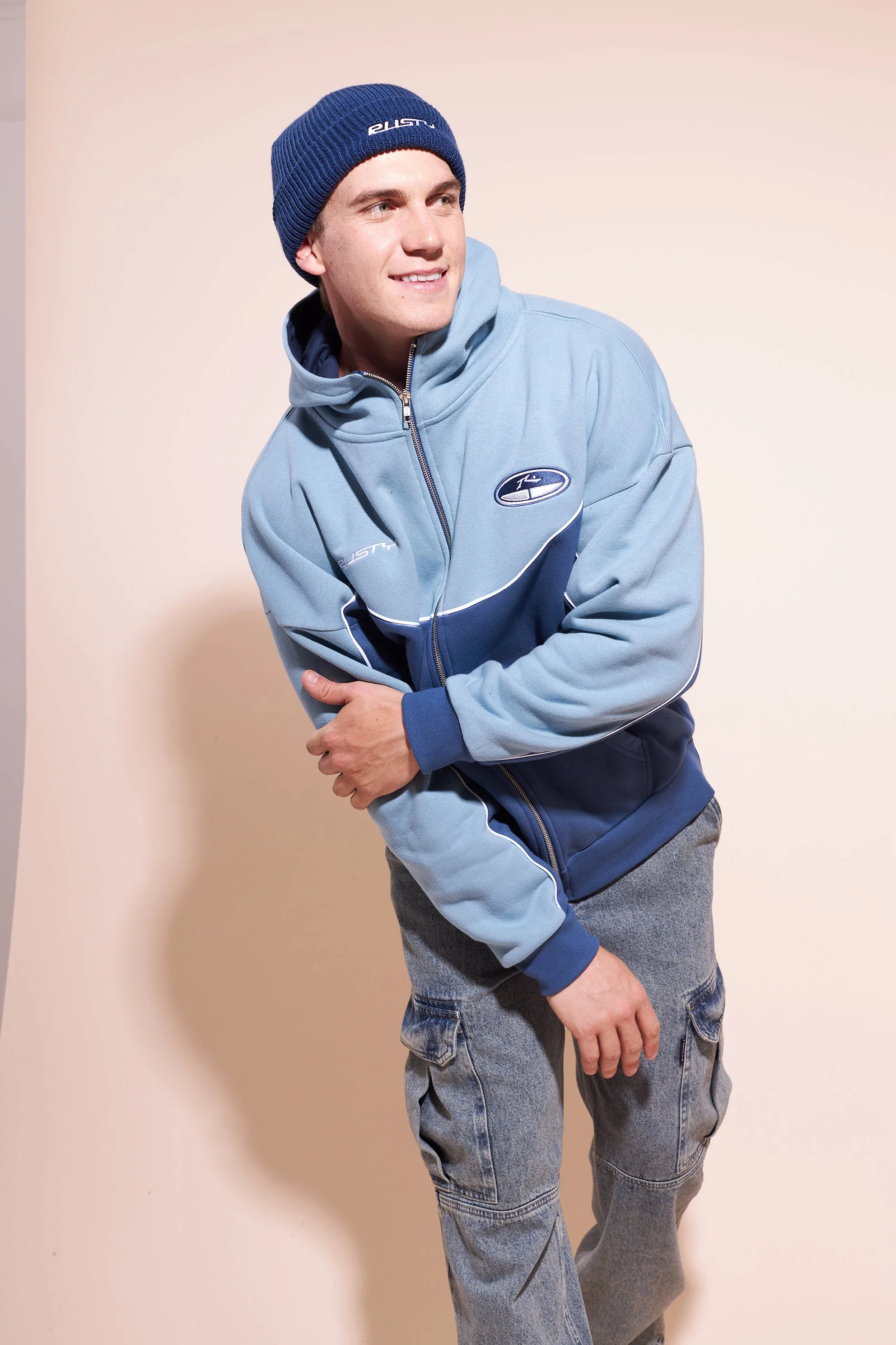 Campera Canguro Rusty Sound System Zh Atlantic Blue - Image 3