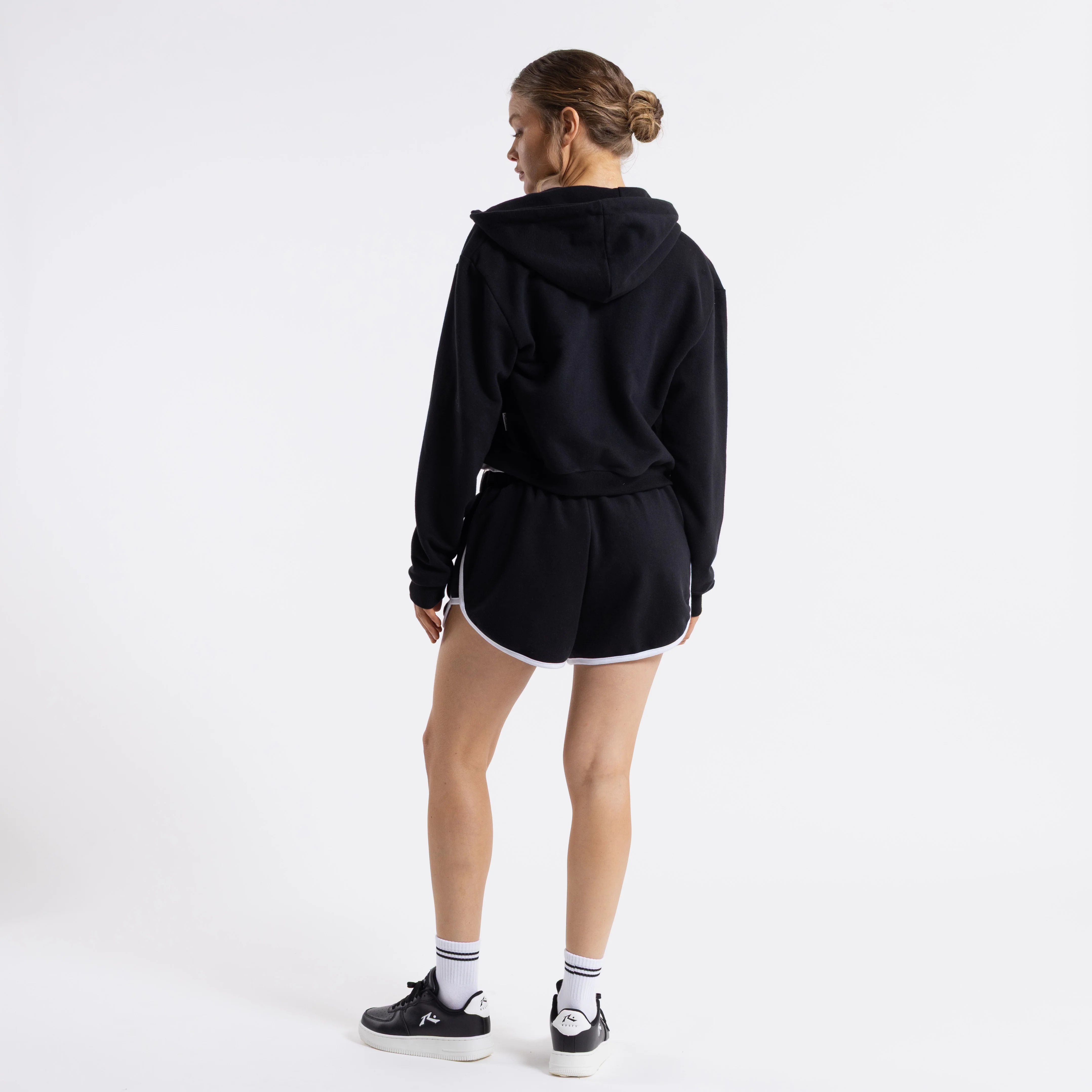 Campera Canguro Rusty Bronson Crop Ziphood Ld Black - Image 3