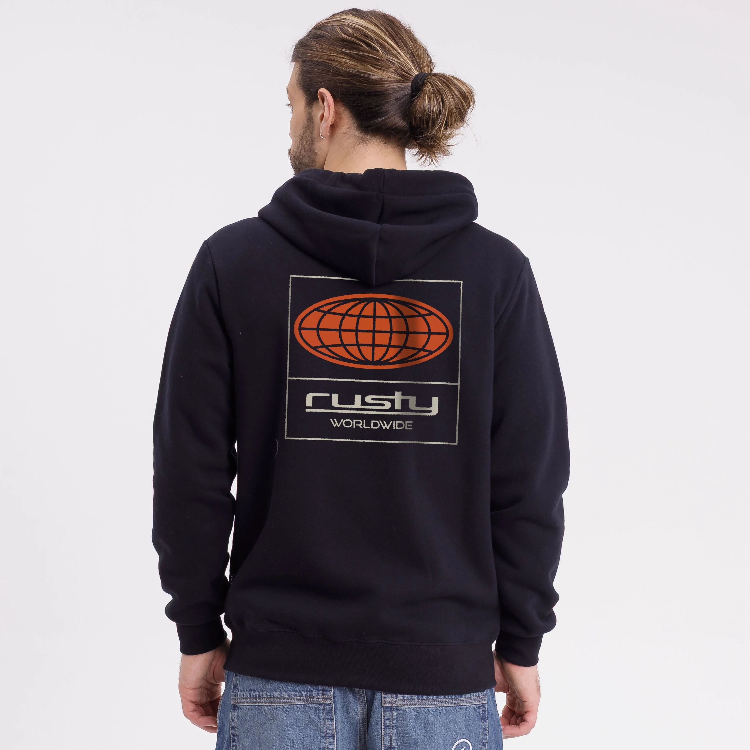 Campera Canguro Rusty Global Confussion Zh Superbig Black