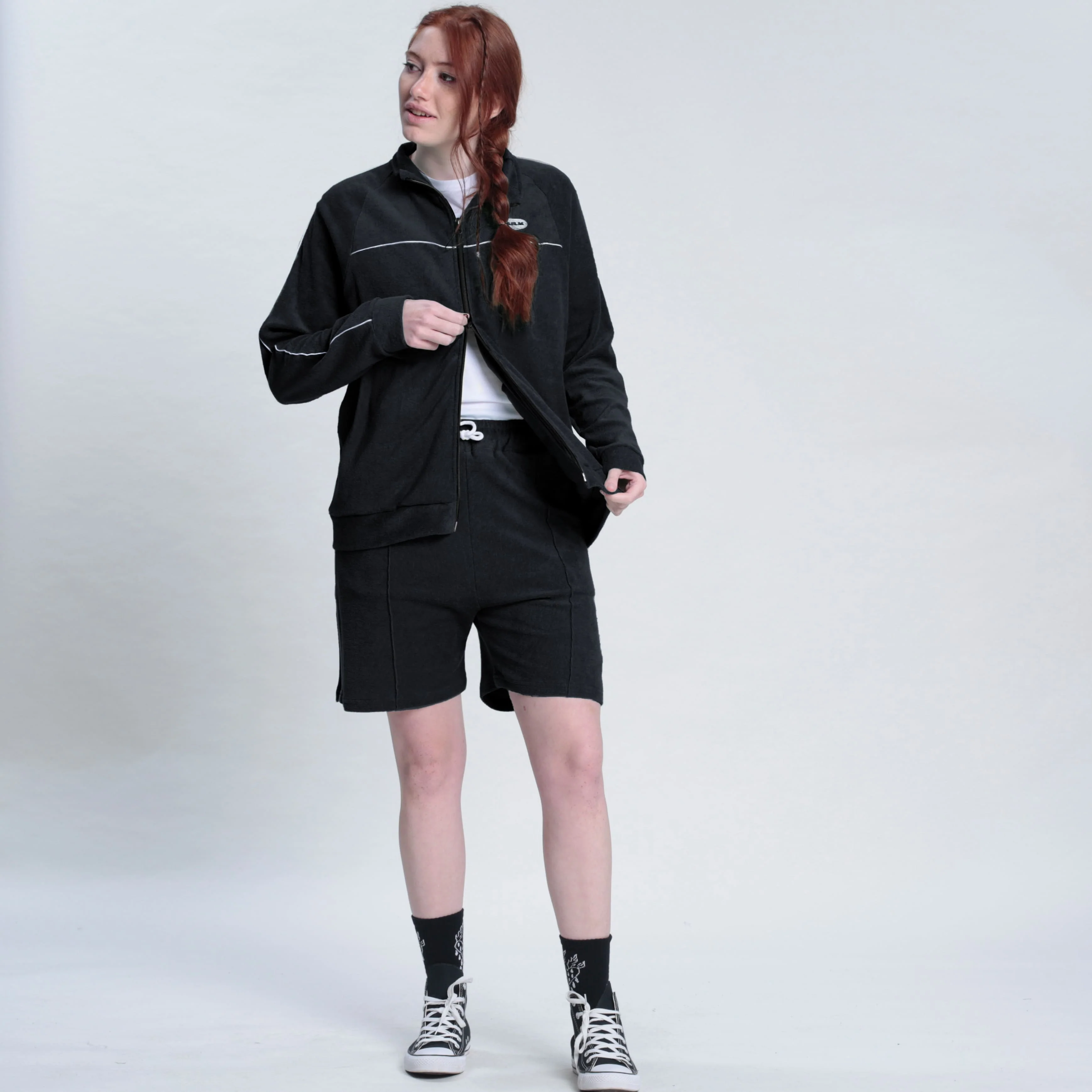 Campera Canguro Vulk Jimi Zip Hood Black - Image 5