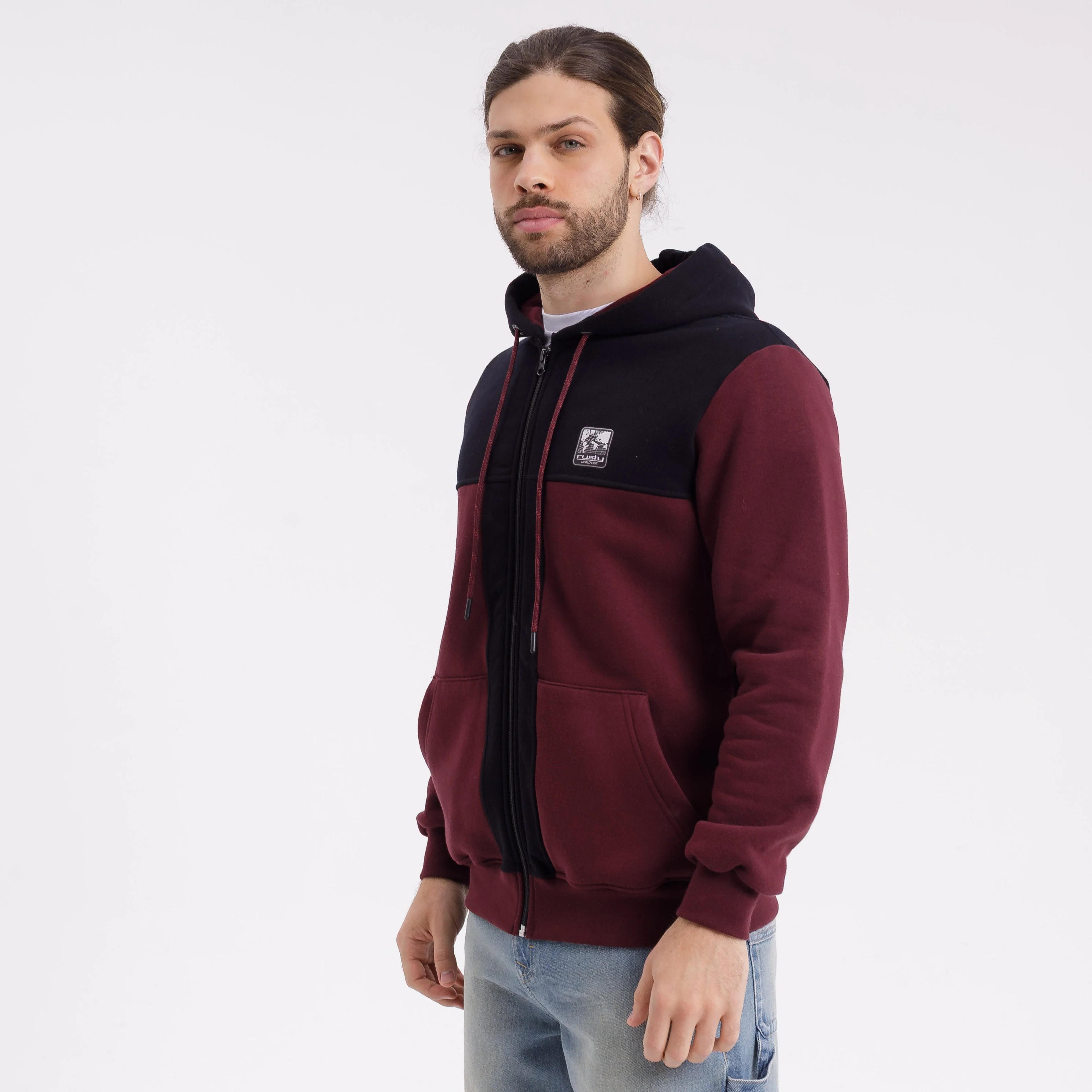 Campera Canguro Rusty Lipa Serie 2 Zh Burgundy - Image 3
